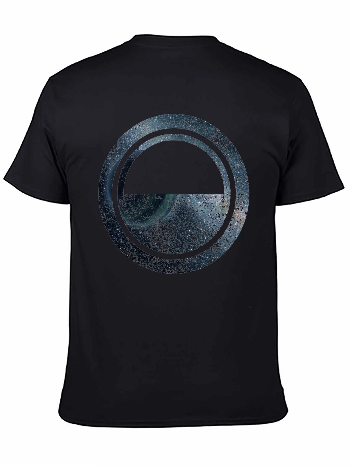 Cosmic Eclipse Graphic Tee - Stylish Mens Crew Neck