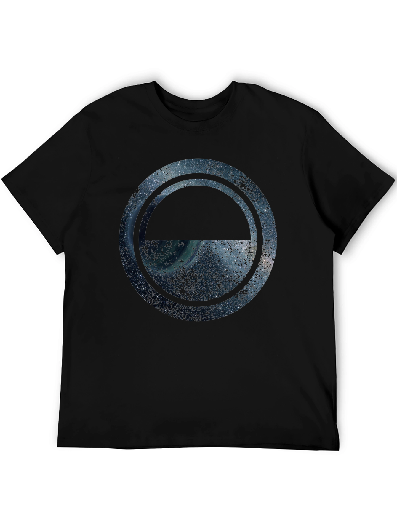 Cosmic Eclipse Graphic Tee - Stylish Mens Crew Neck