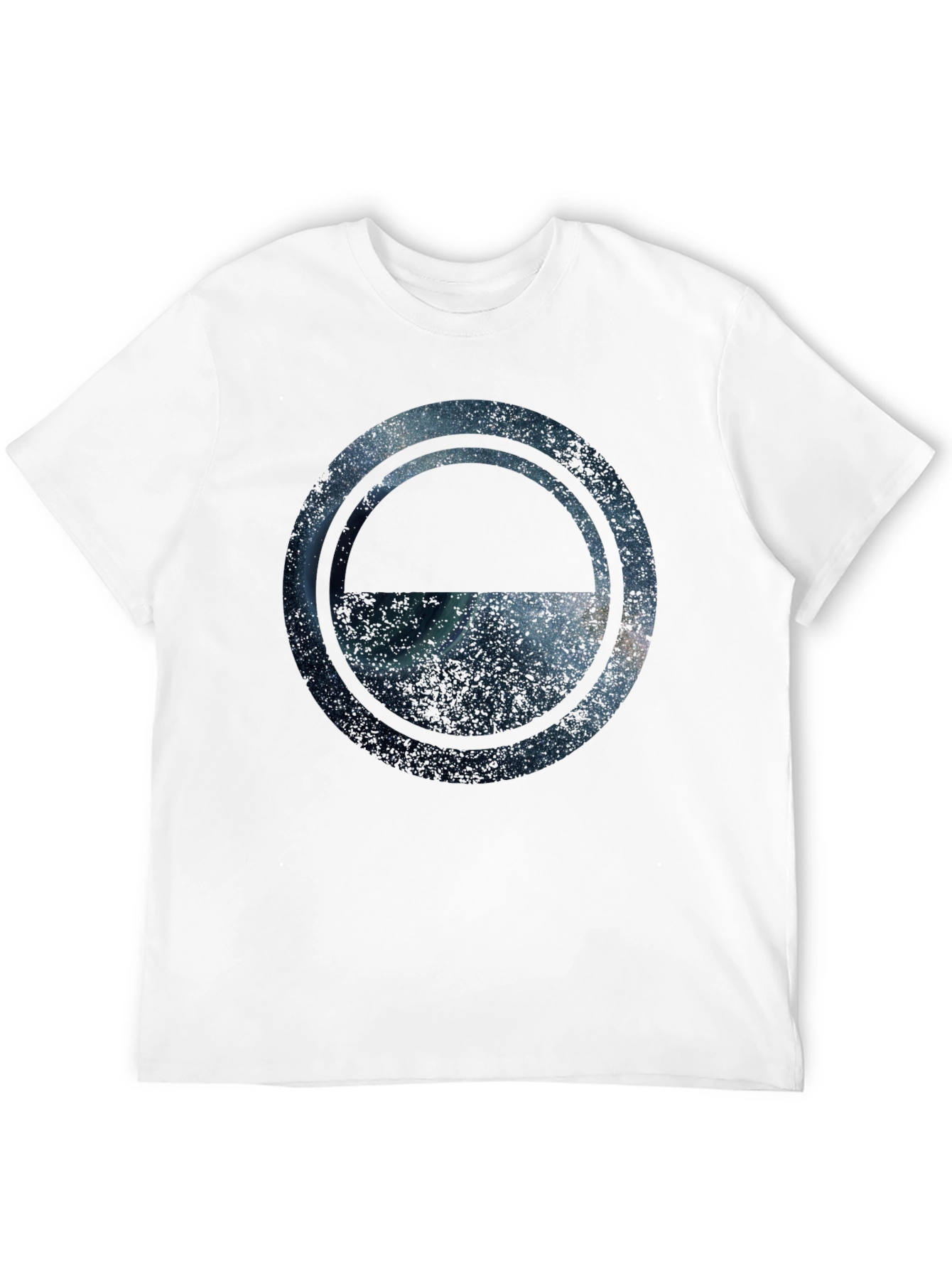 Cosmic Eclipse Graphic Tee - Stylish Mens Crew Neck