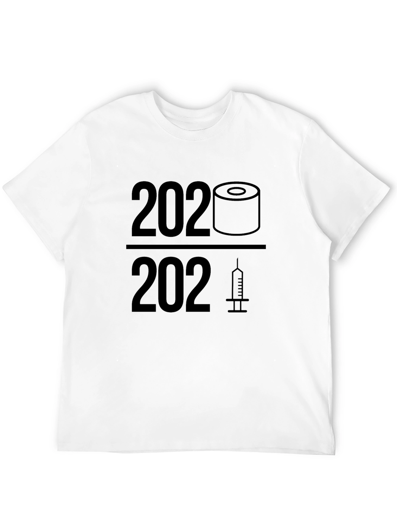2020/2021 Toilet Paper/Vaccine Black T-Shirt