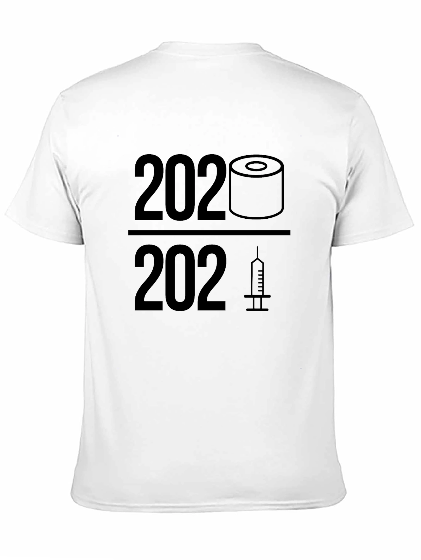 2020/2021 Toilet Paper/Vaccine Black T-Shirt