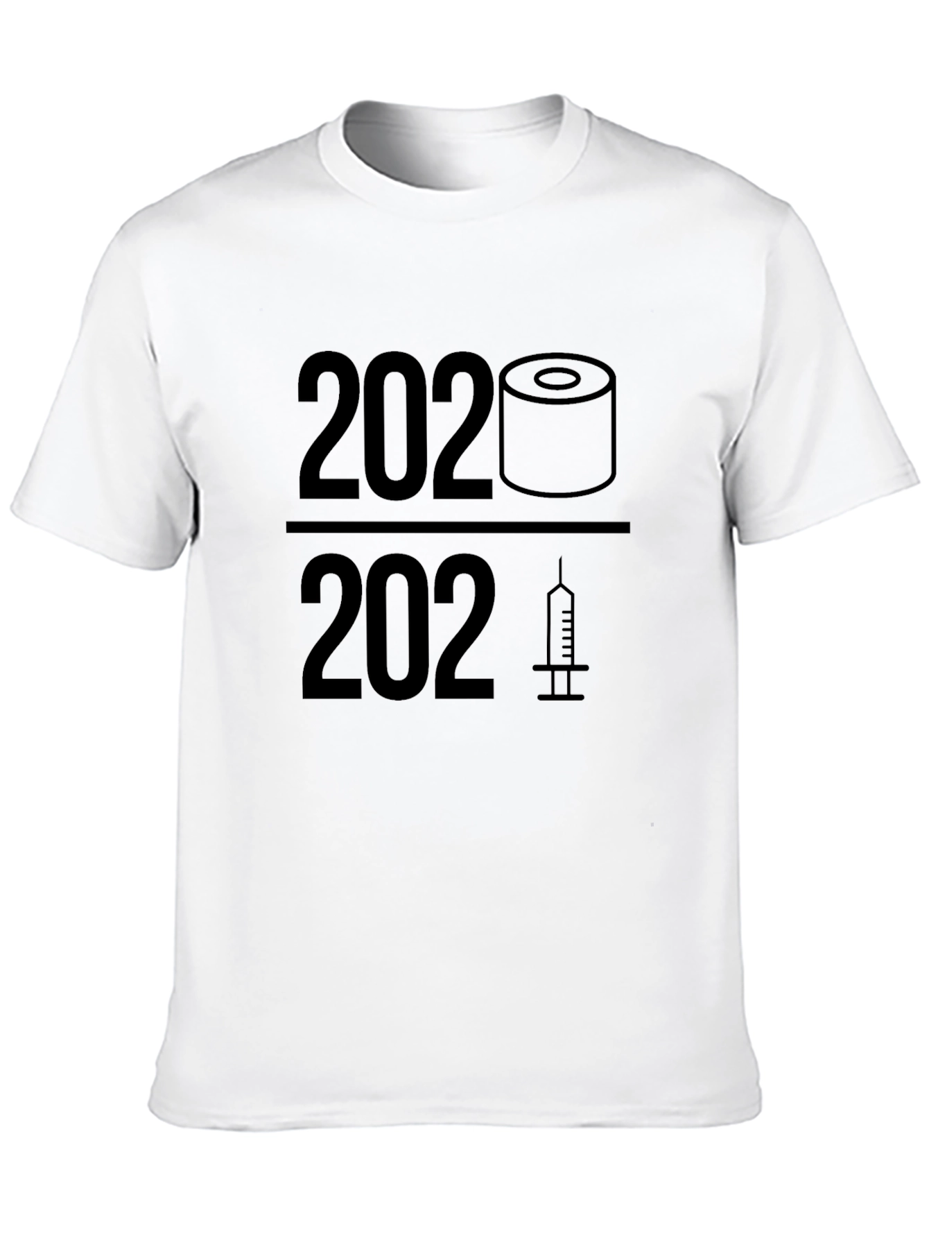 2020/2021 Toilet Paper/Vaccine Black T-Shirt