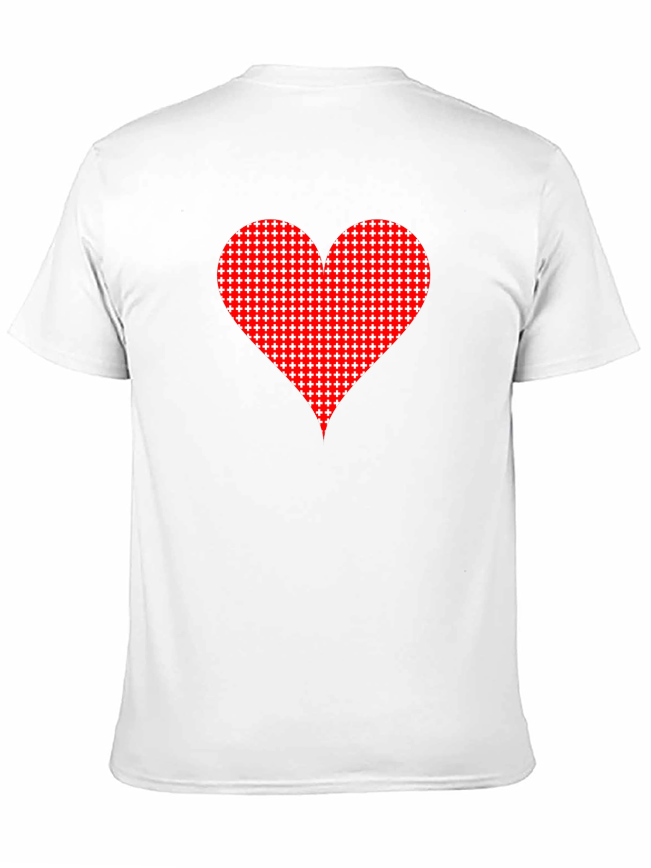 Heart Pattern Black Tee - Stylish Casual Wear