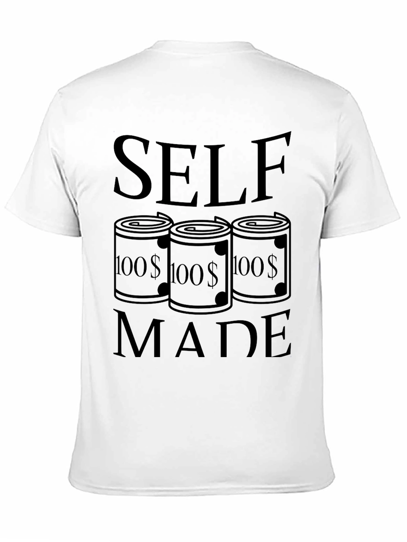 Self Made Black Graphic T-Shirt