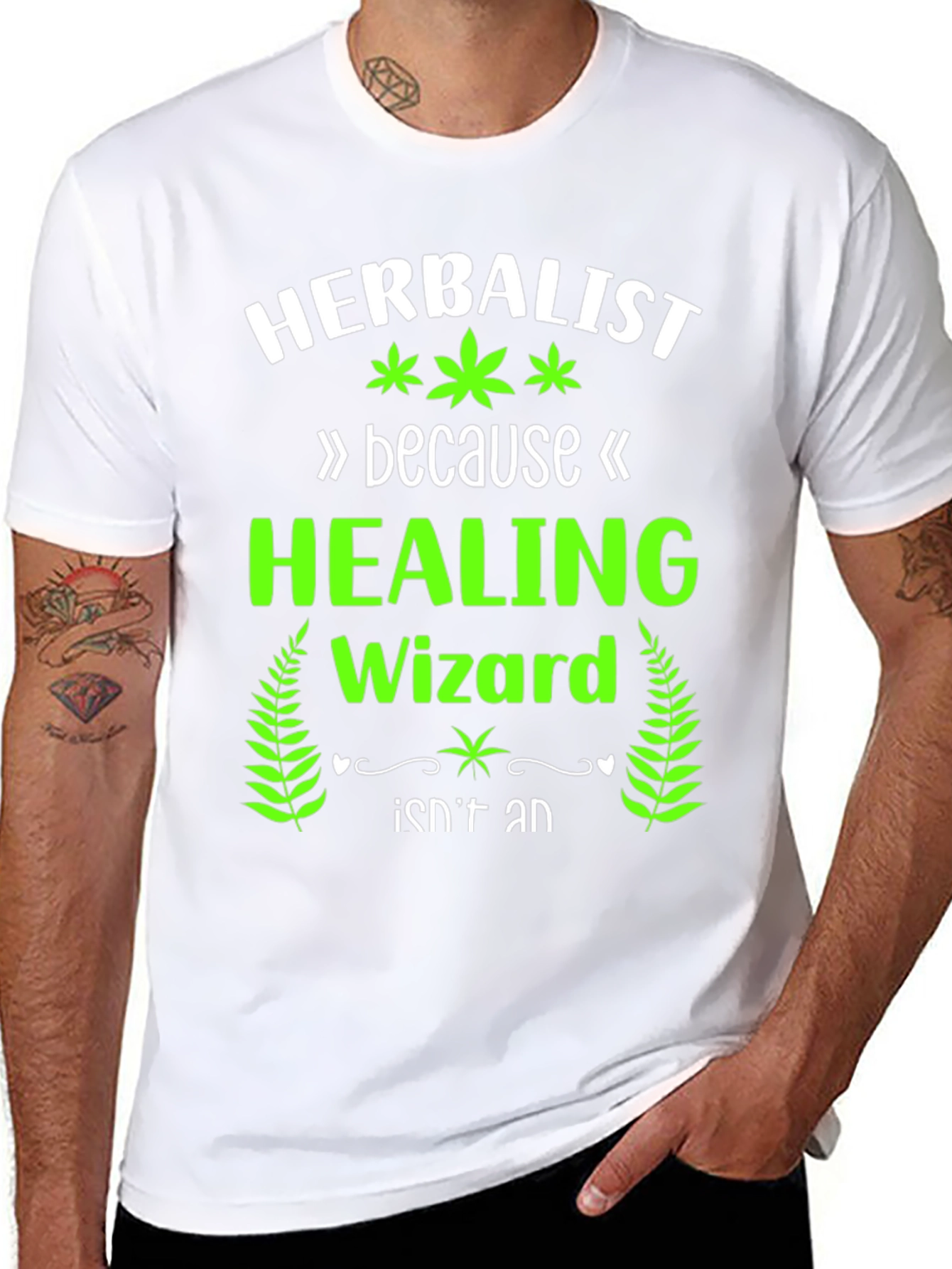 Herbalist Healing Wizard Graphic T-Shirt