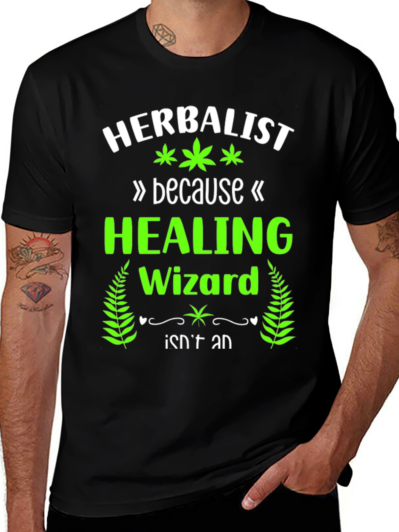 Herbalist Healing Wizard Graphic T-Shirt