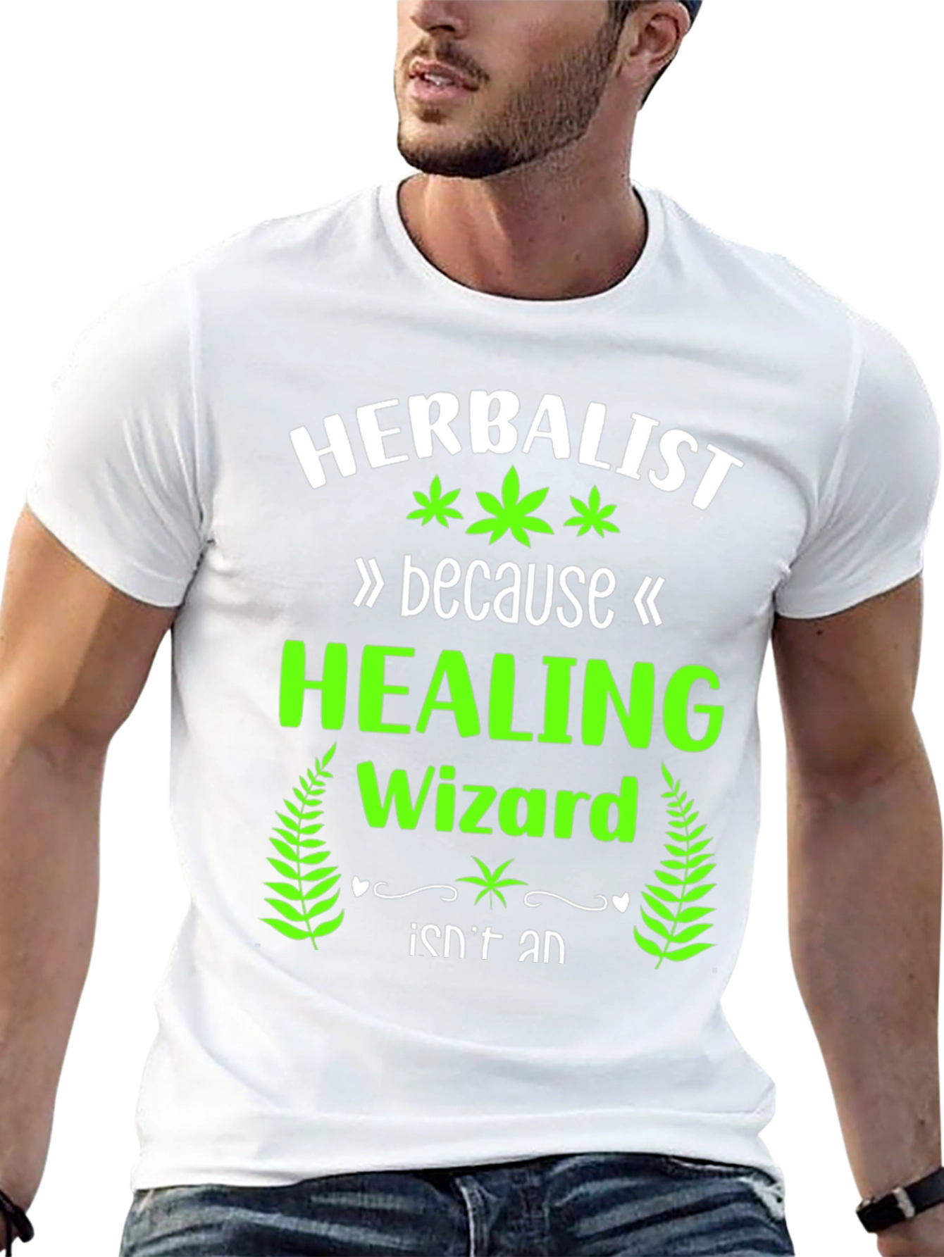 Herbalist Healing Wizard Graphic T-Shirt