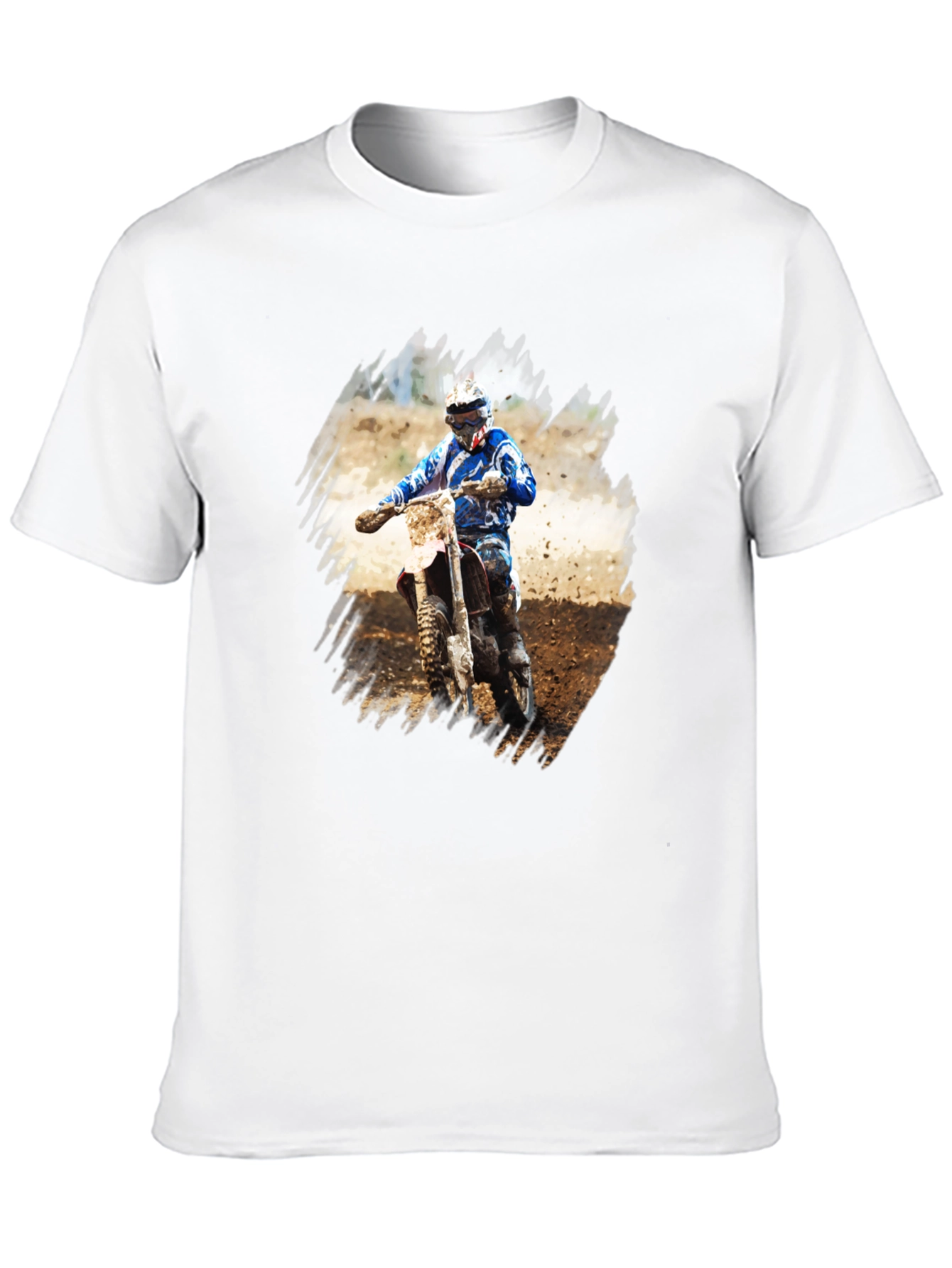 Motocross Rider Graphic Tee - Black