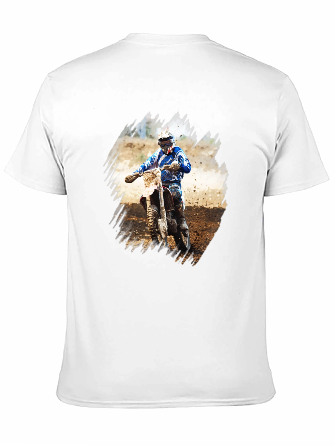 Motocross Rider Graphic Tee - Black