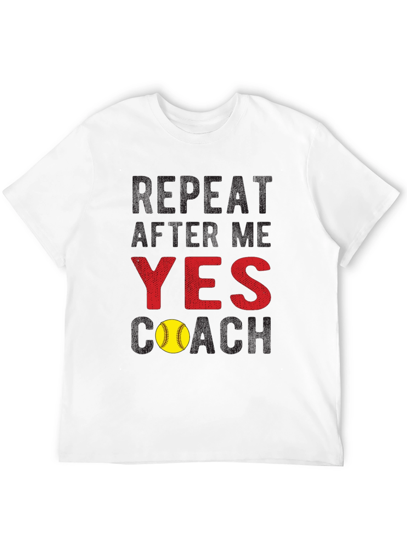 Yes Coach Softball T-Shirt