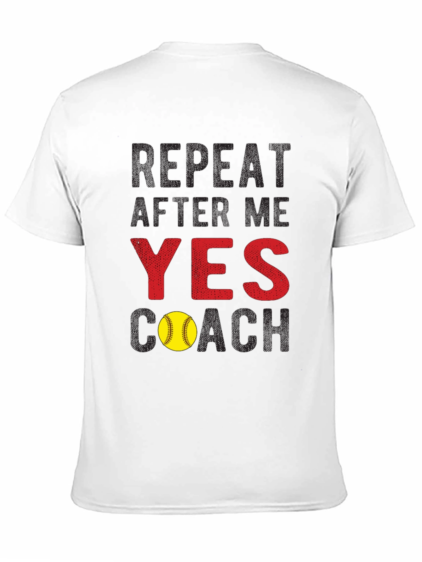 Yes Coach Softball T-Shirt