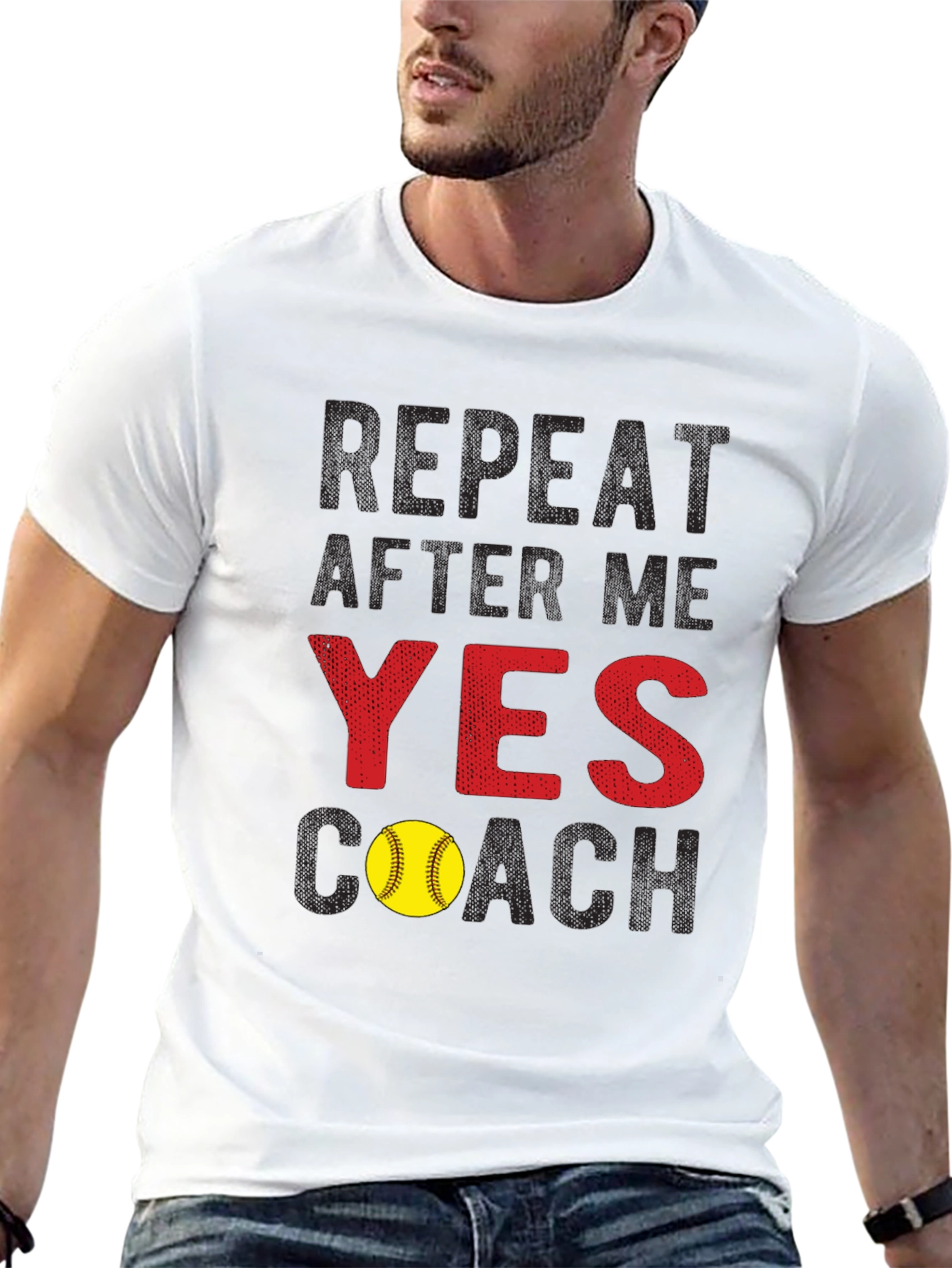 Yes Coach Softball T-Shirt