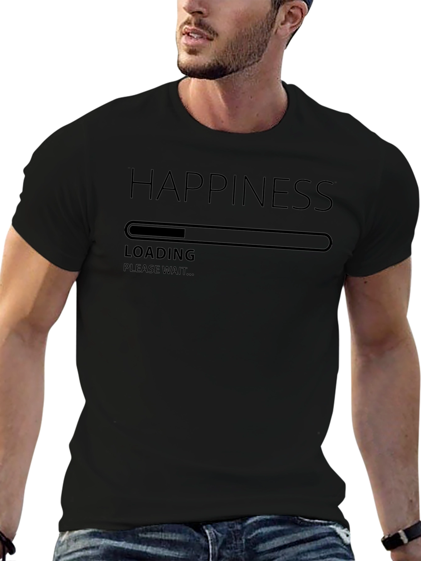 Happiness Loading Graphic T-Shirt - Relaxed Fit
