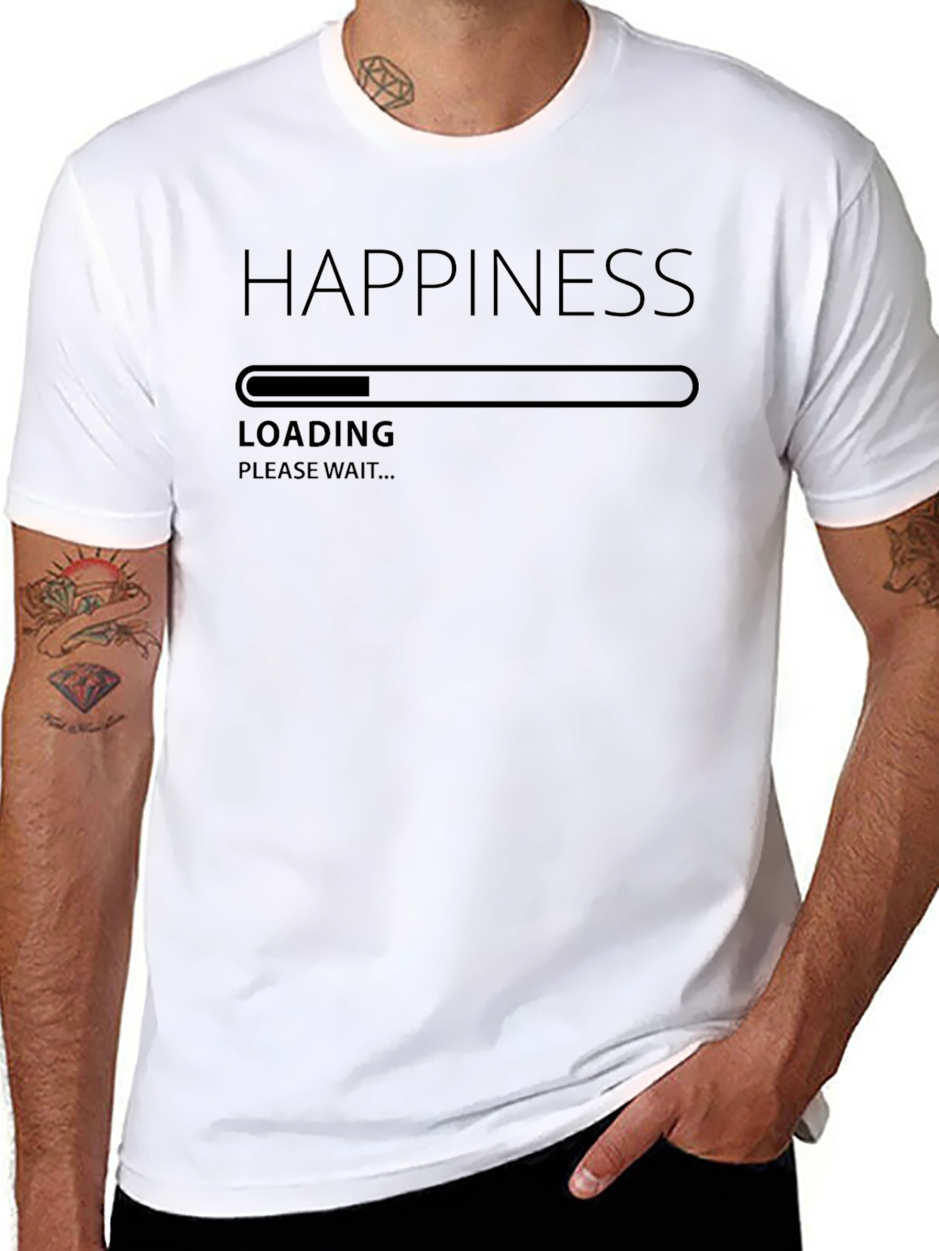 Happiness Loading Graphic T-Shirt - Relaxed Fit