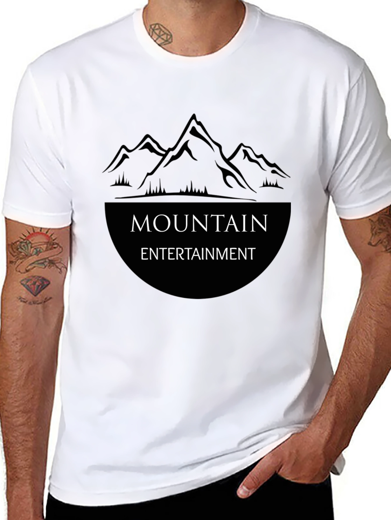 Mountain Entertainment Graphic Tee - Classic Black T-Shirt