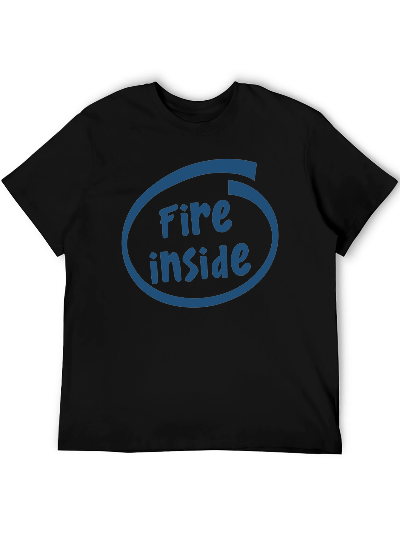 Fire Inside Intel Logo T-Shirt - Black