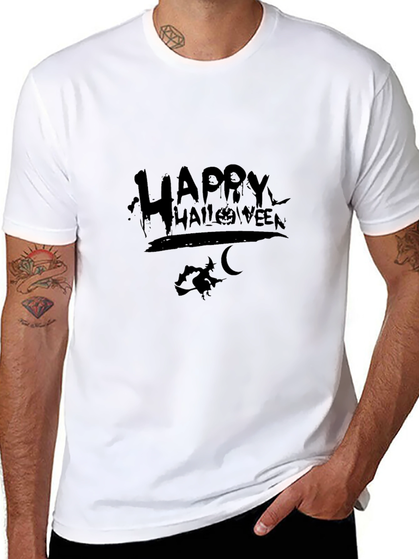Halloween Graphic Tee - Mens Black T-Shirt