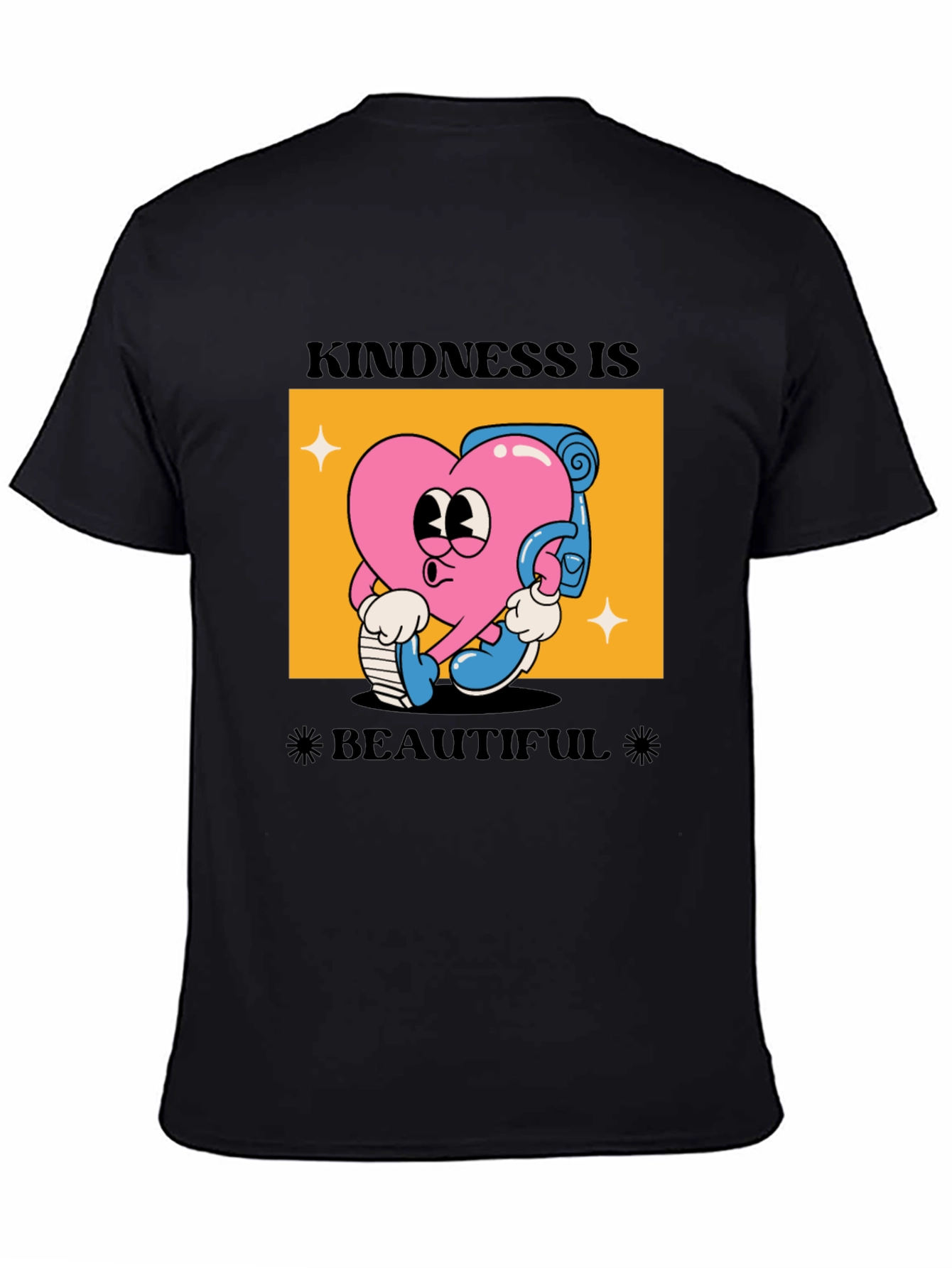 Kindness Is Beautiful Black Graphic Tee