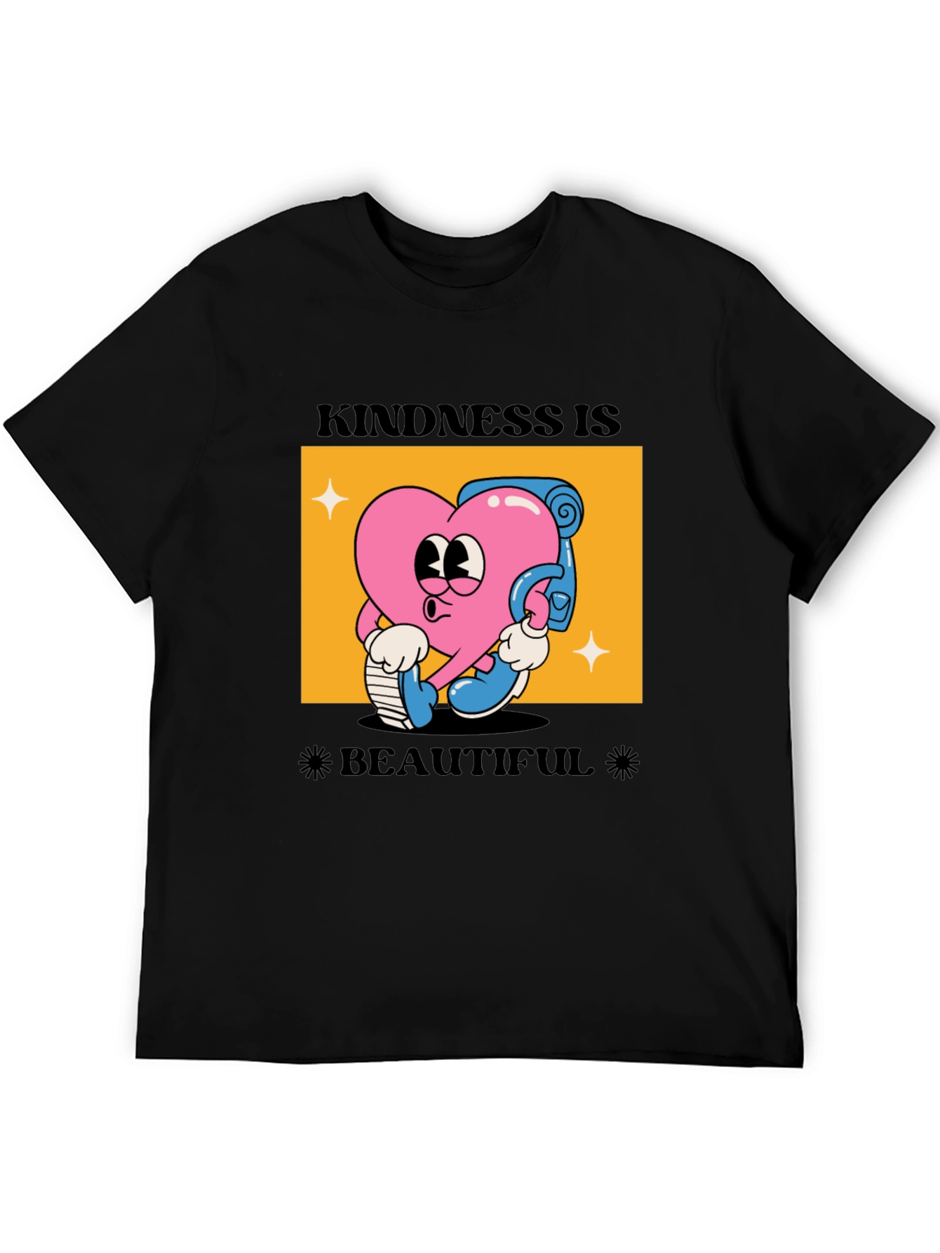 Kindness Is Beautiful Black Graphic Tee
