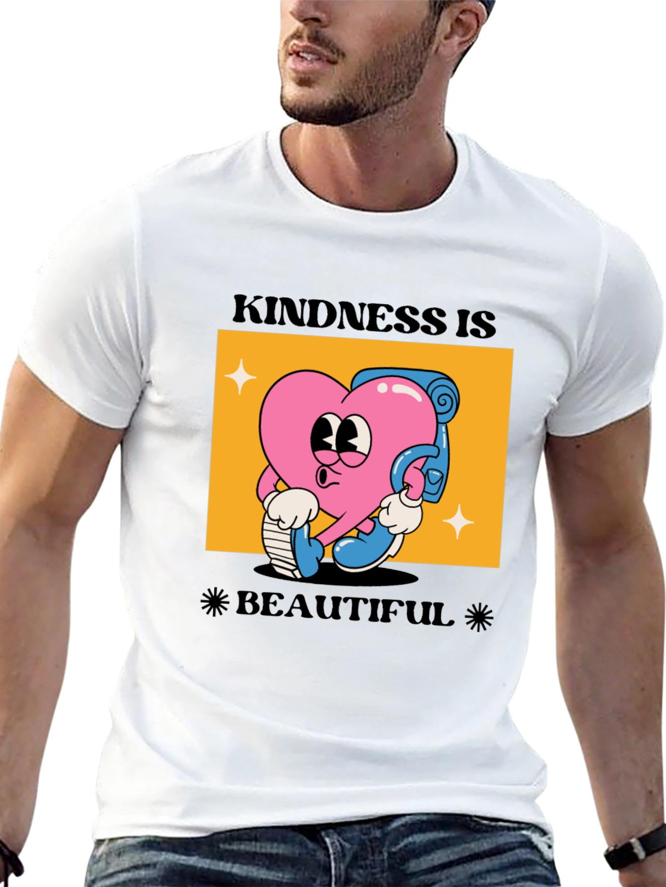 Kindness Is Beautiful Black Graphic Tee