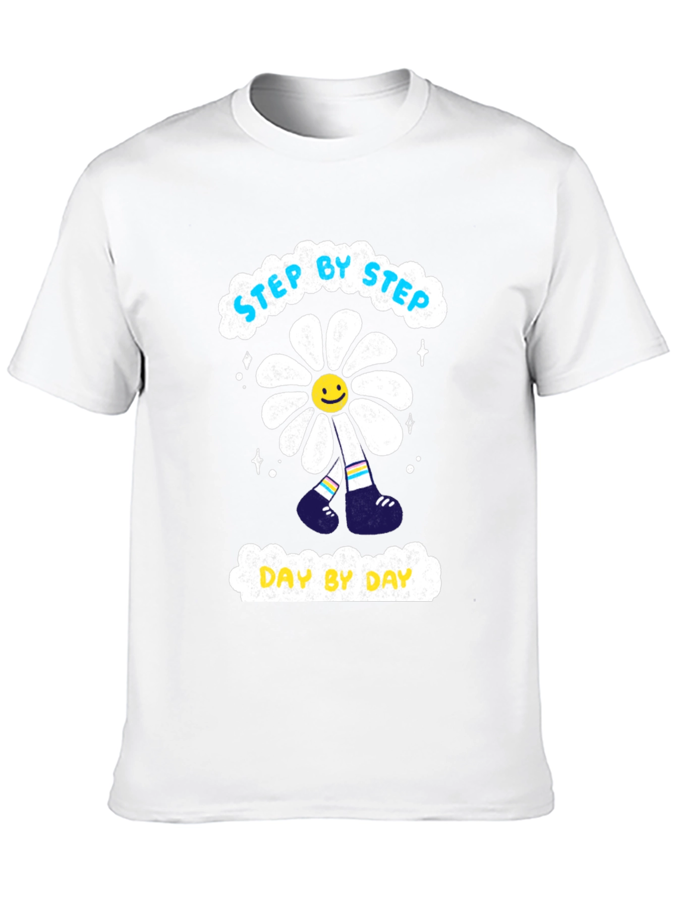 Step By Step Daisy Graphic T-Shirt
