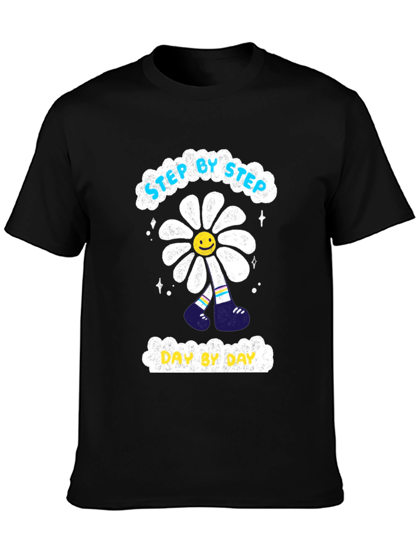 Step By Step Daisy Graphic T-Shirt