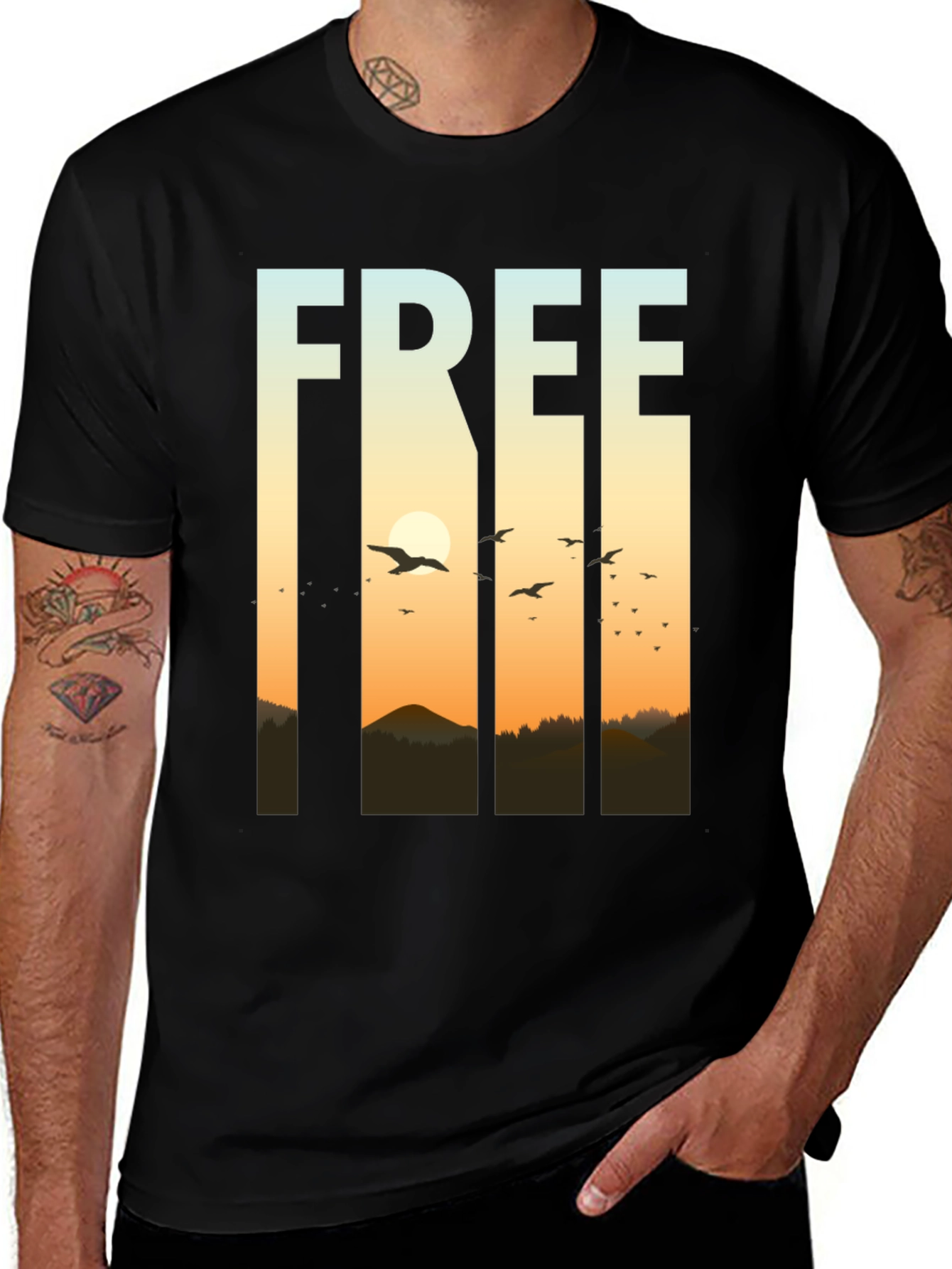 Freedom Graphic T-Shirt - Nature Inspired Design