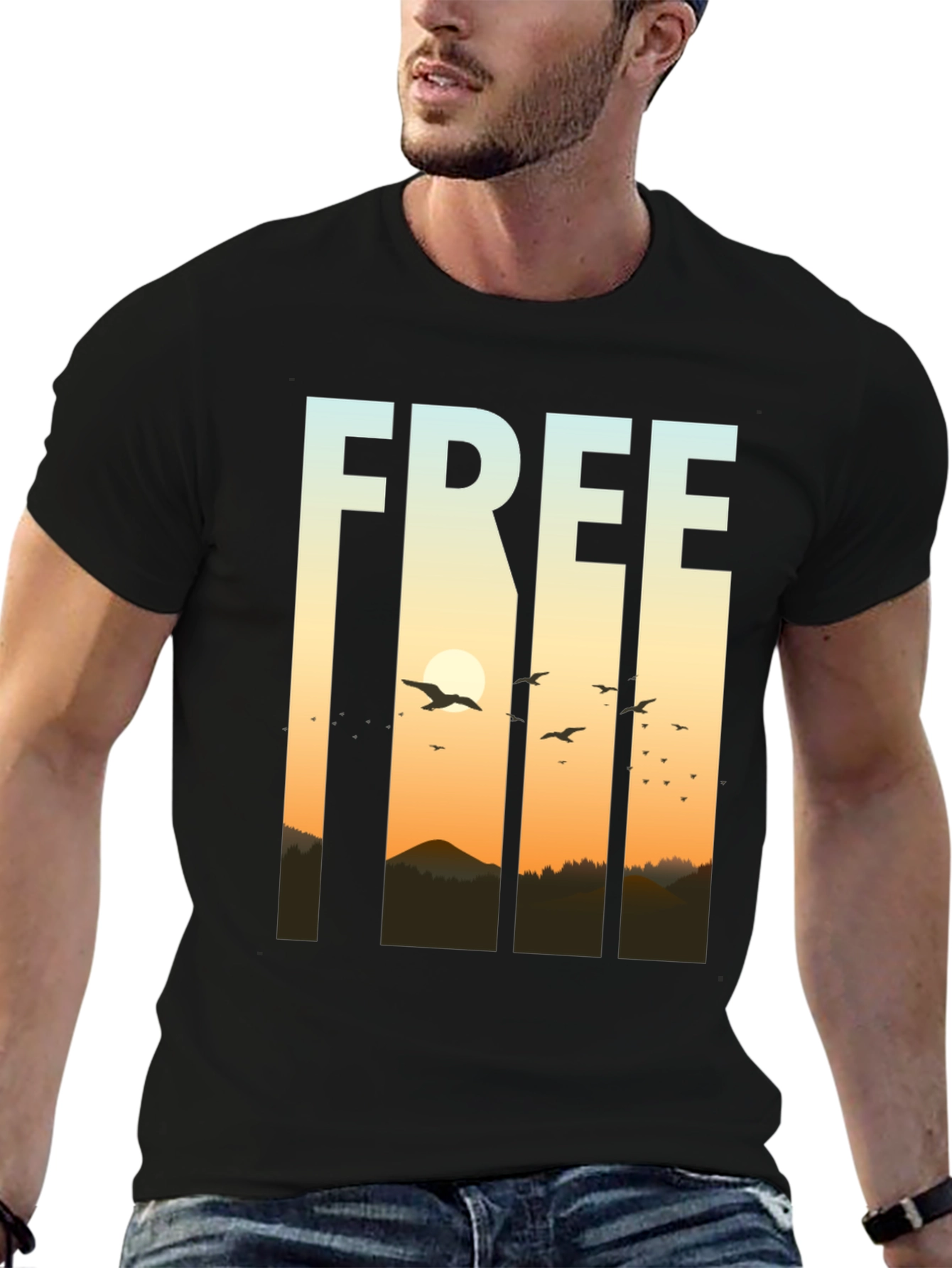 Freedom Graphic T-Shirt - Nature Inspired Design