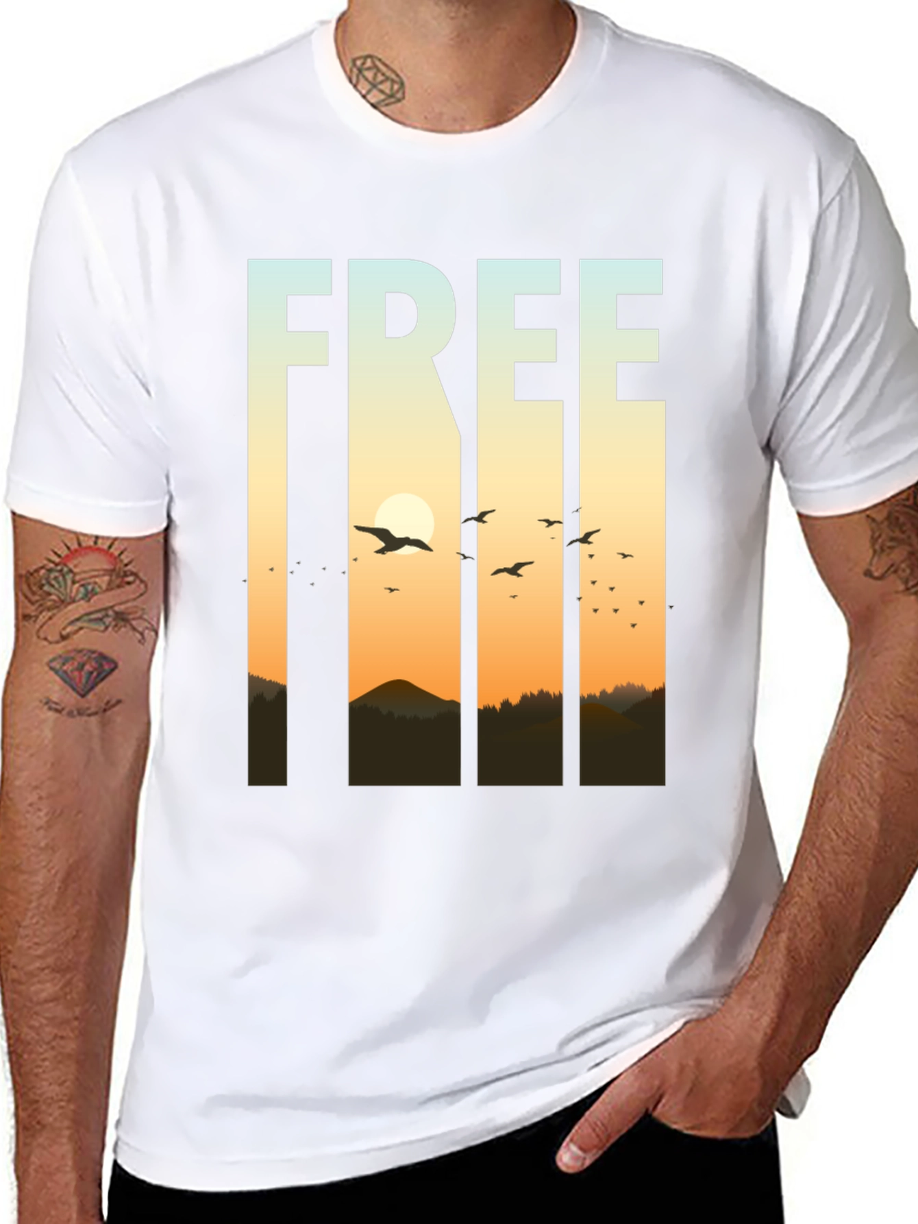 Freedom Graphic T-Shirt - Nature Inspired Design