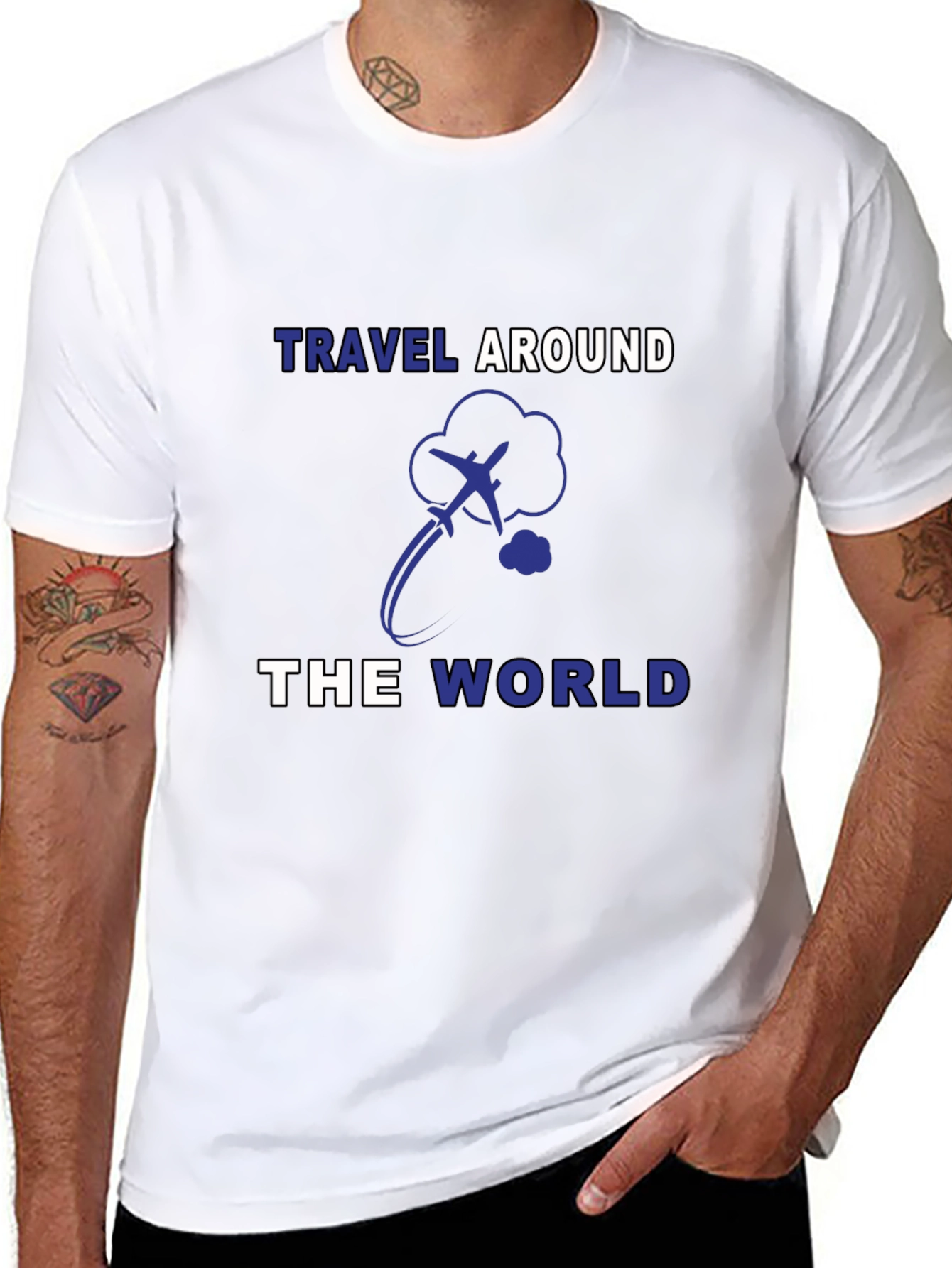 Travel Around the World Graphic T-Shirt