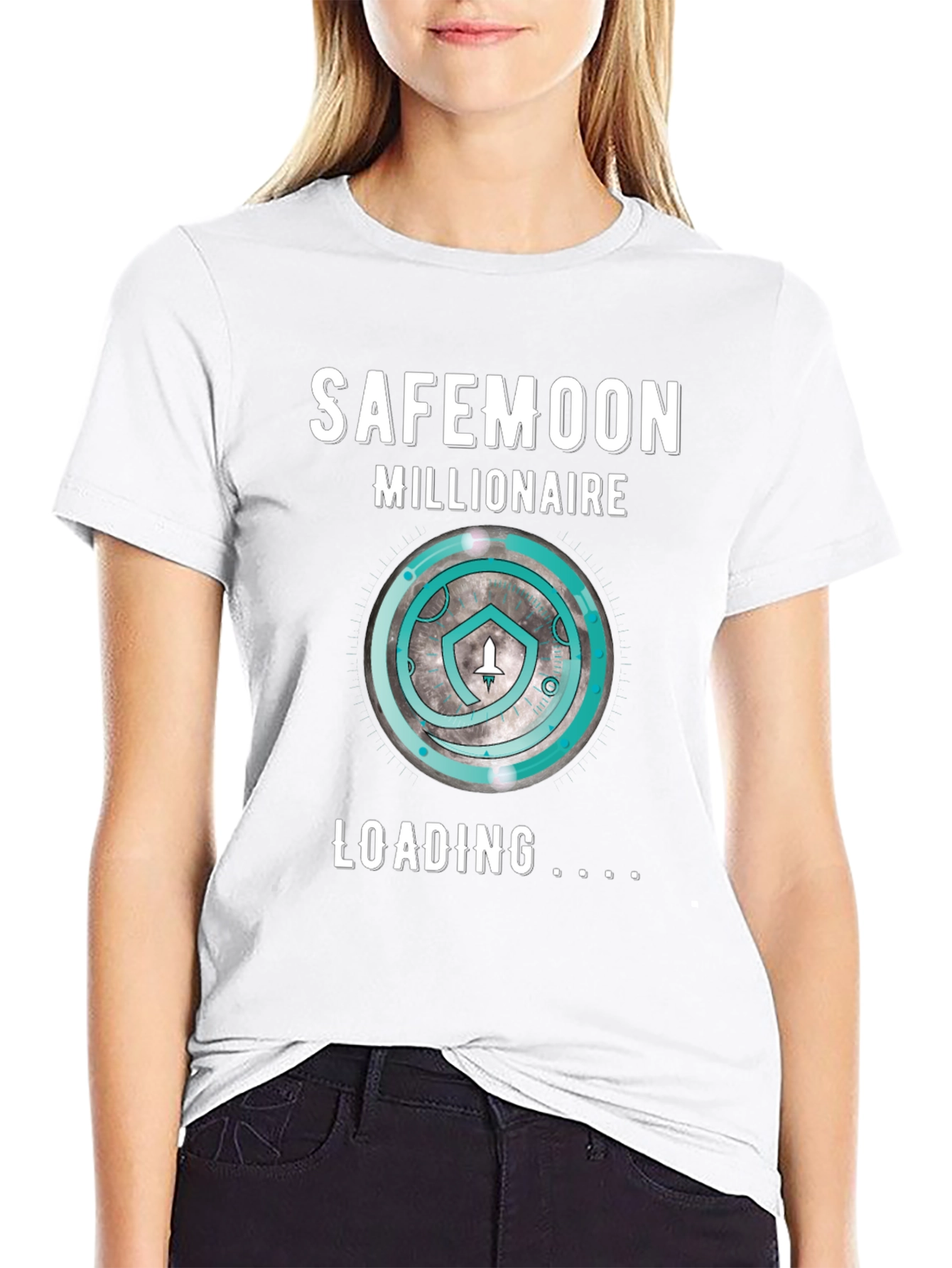 SafeMoon Millionaire Loading Black T-Shirt