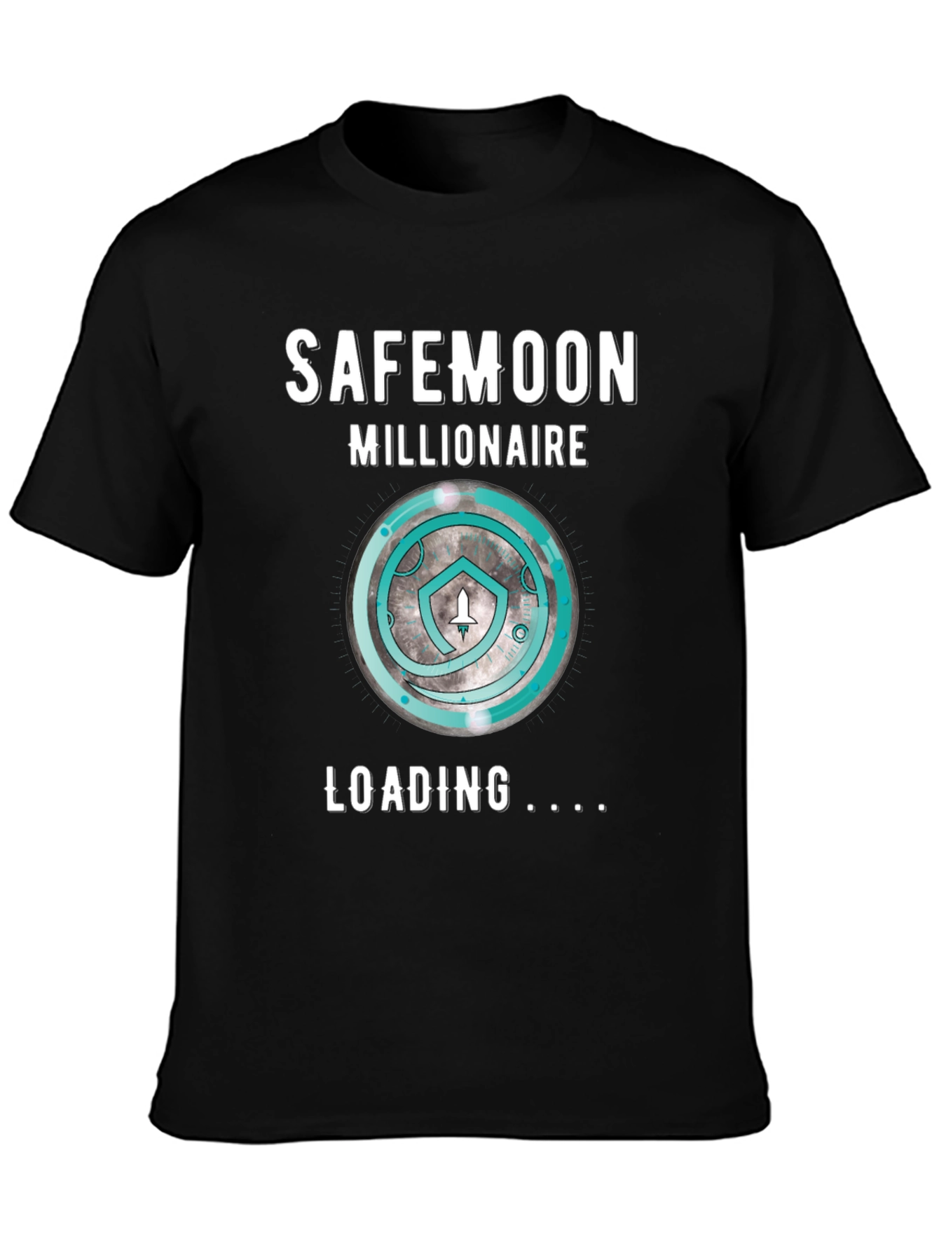 SafeMoon Millionaire Loading Black T-Shirt