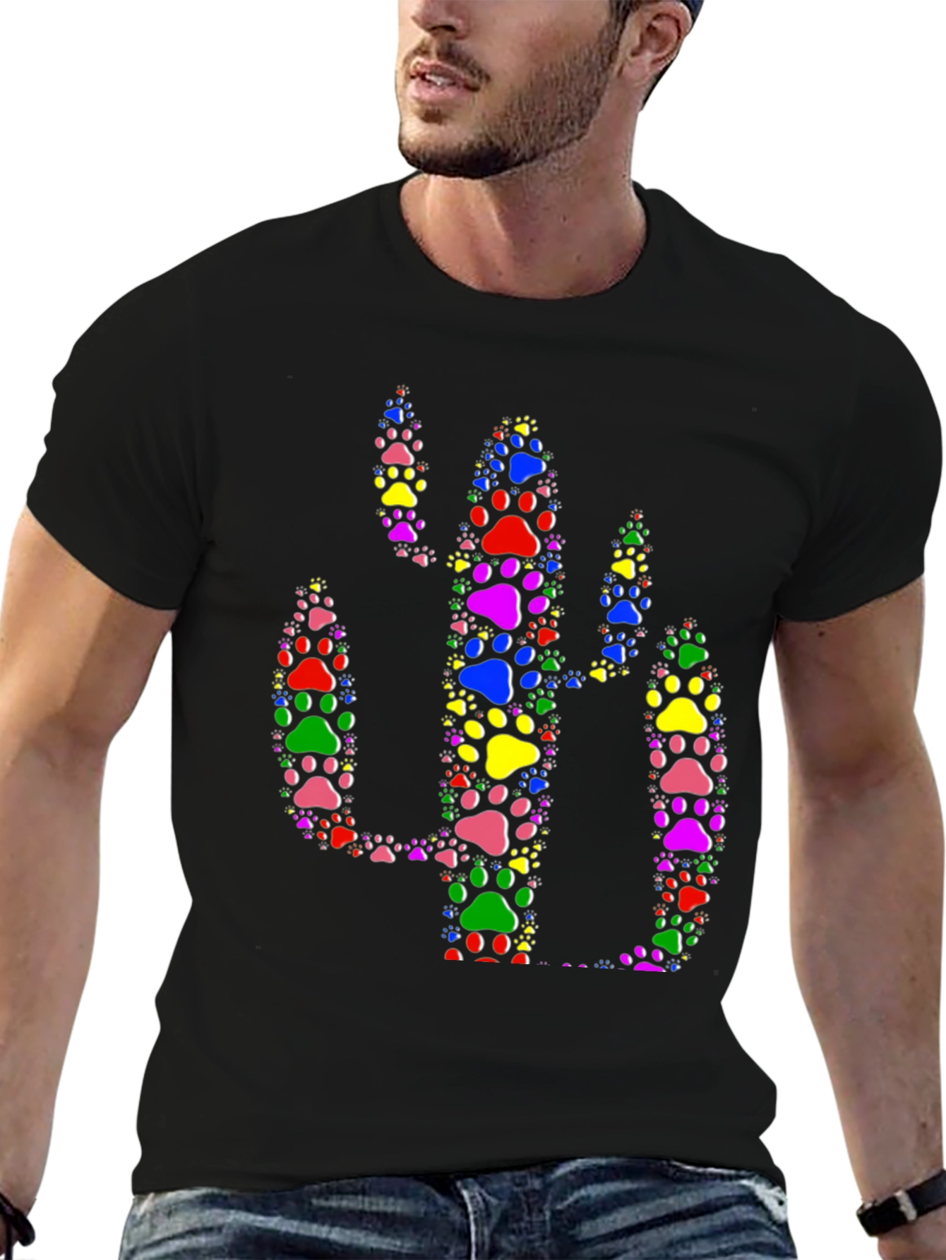 Paw Print Cactus T-Shirt