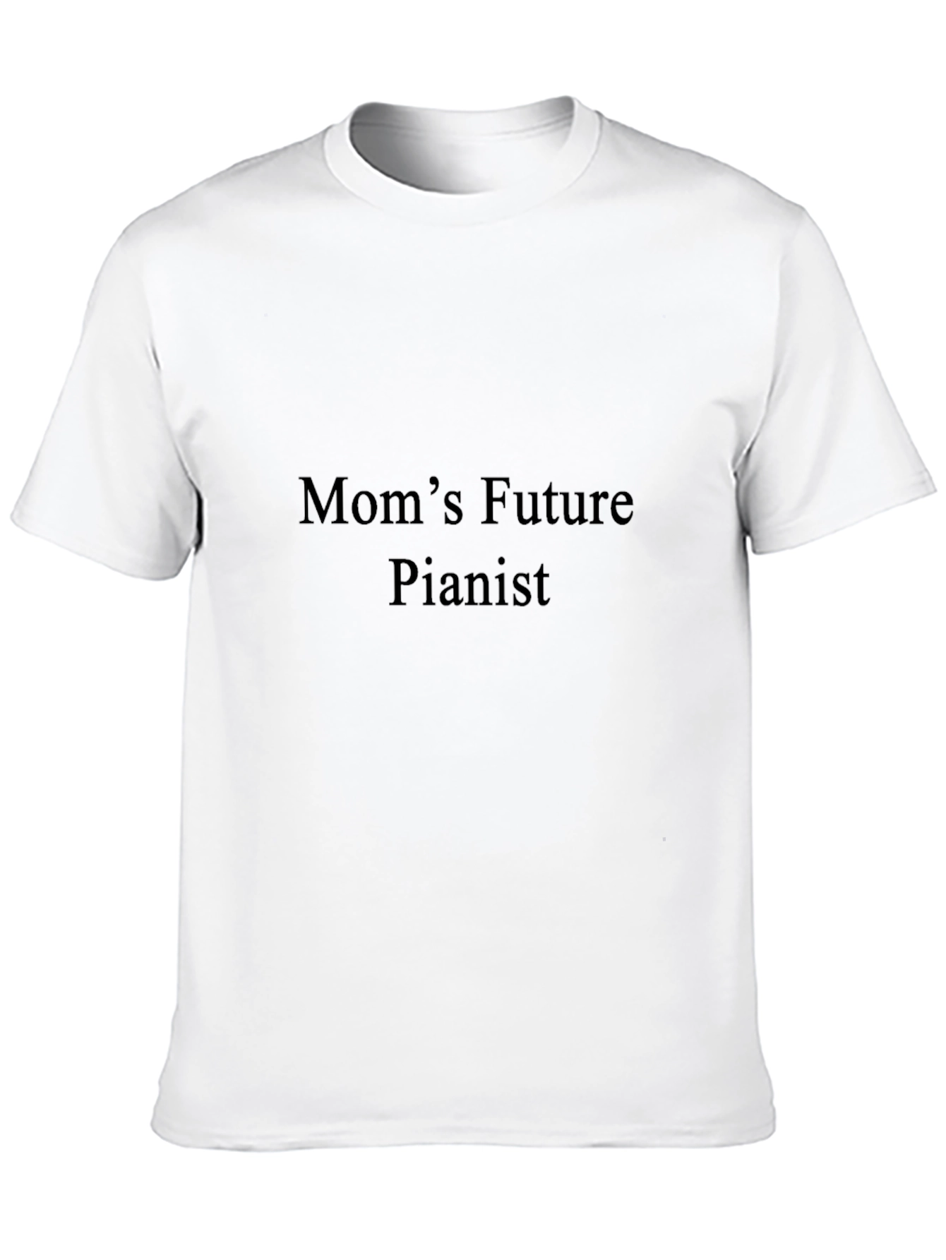 Moms Future Pianist T-Shirt - Black