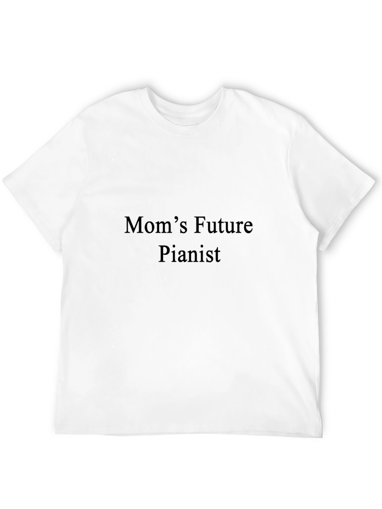 Moms Future Pianist T-Shirt - Black