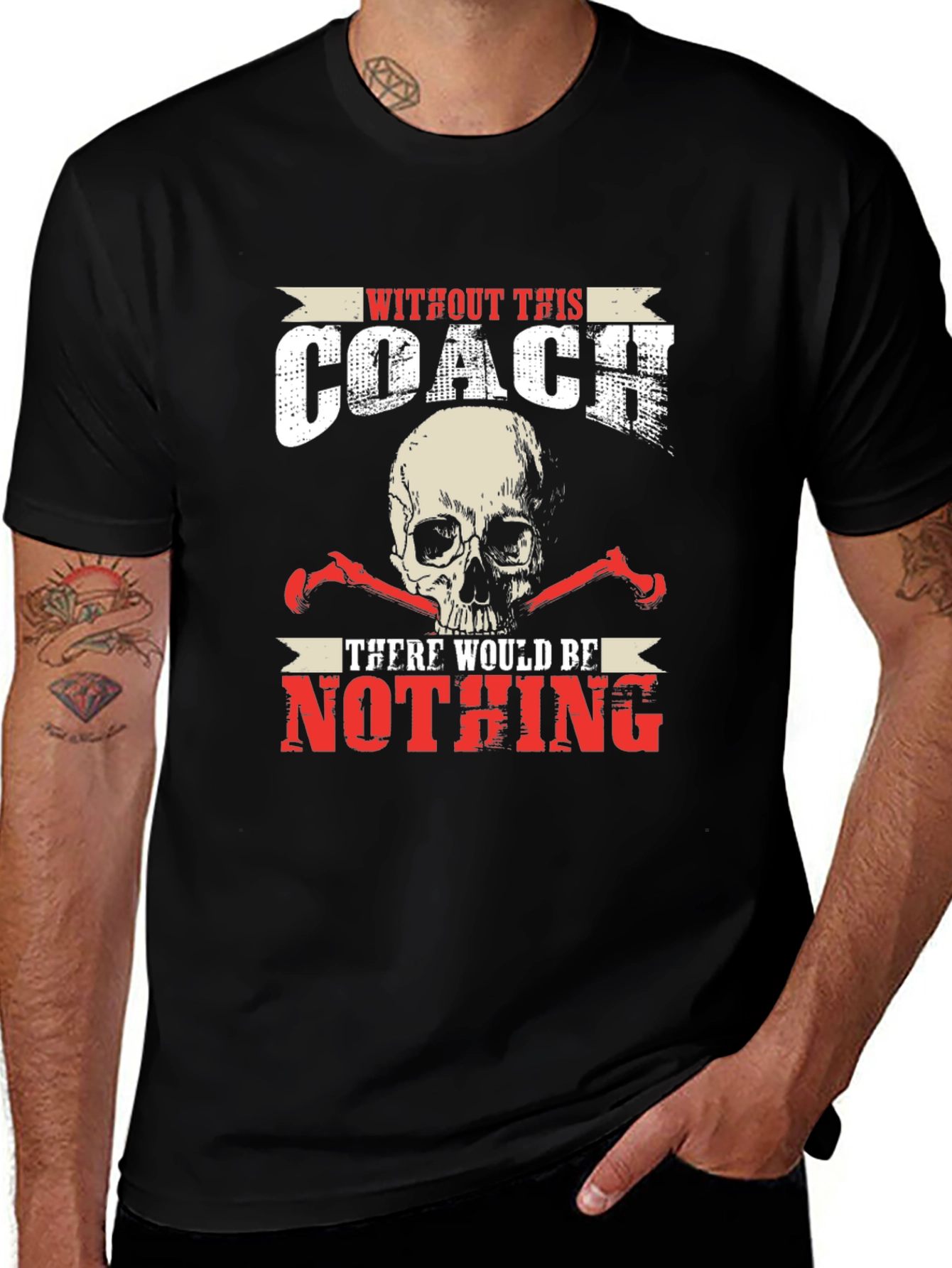 Skull Coach T-Shirt - Without This Coach Nothing