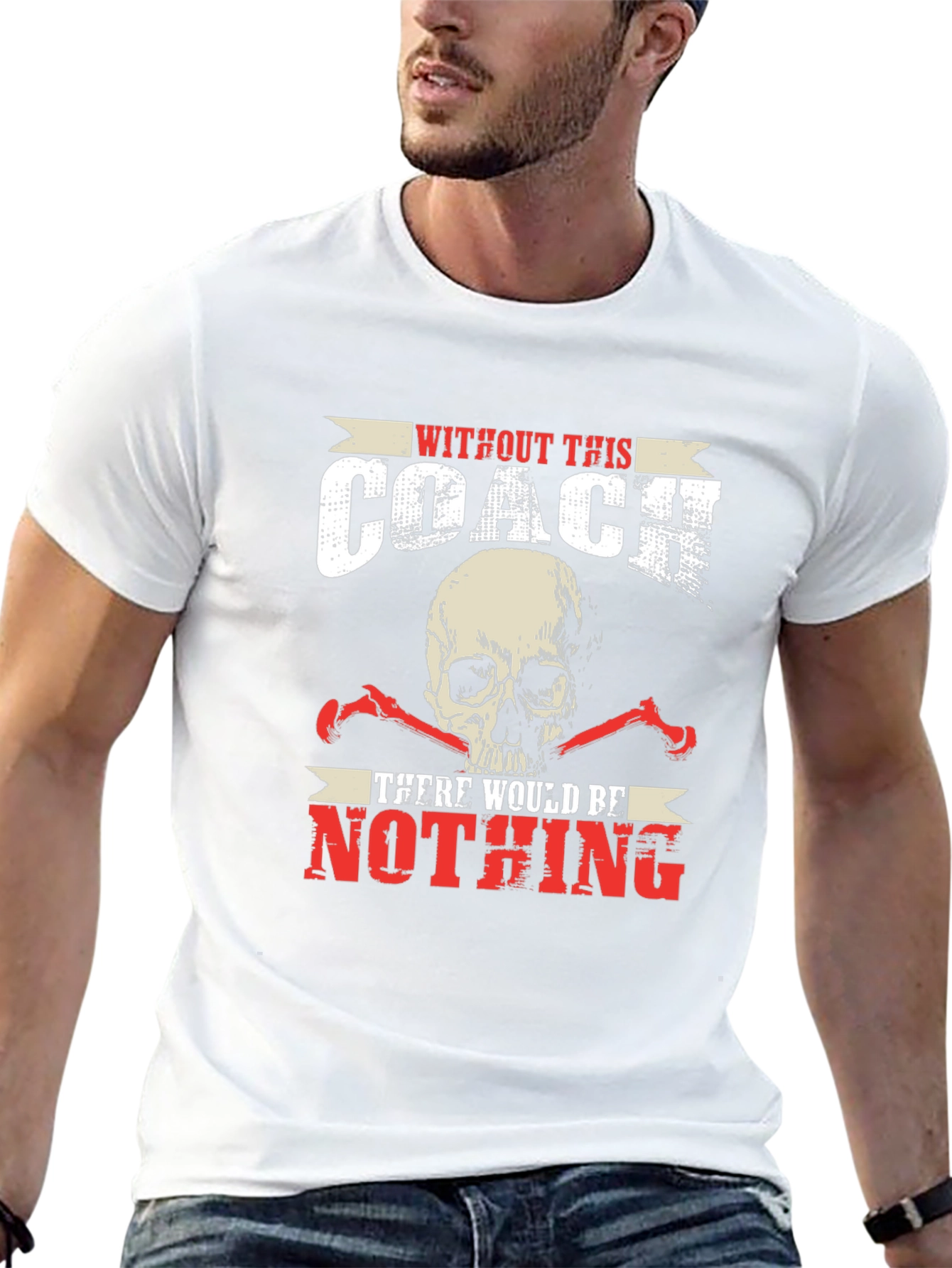 Skull Coach T-Shirt - Without This Coach Nothing