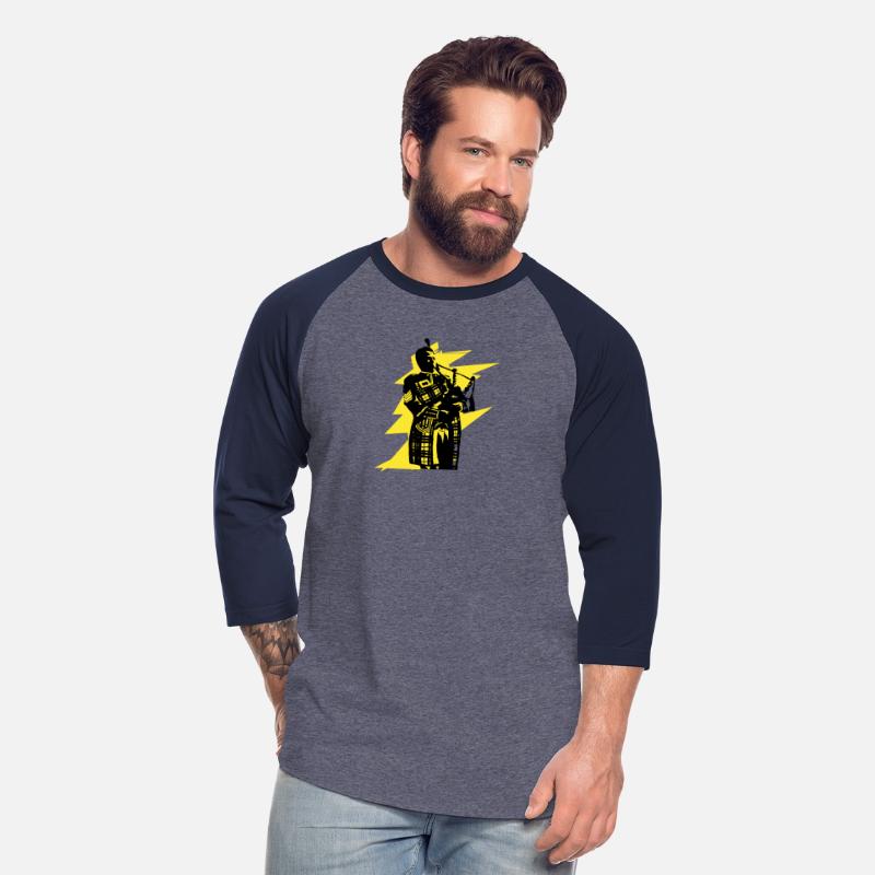 Bagpiper yellow background