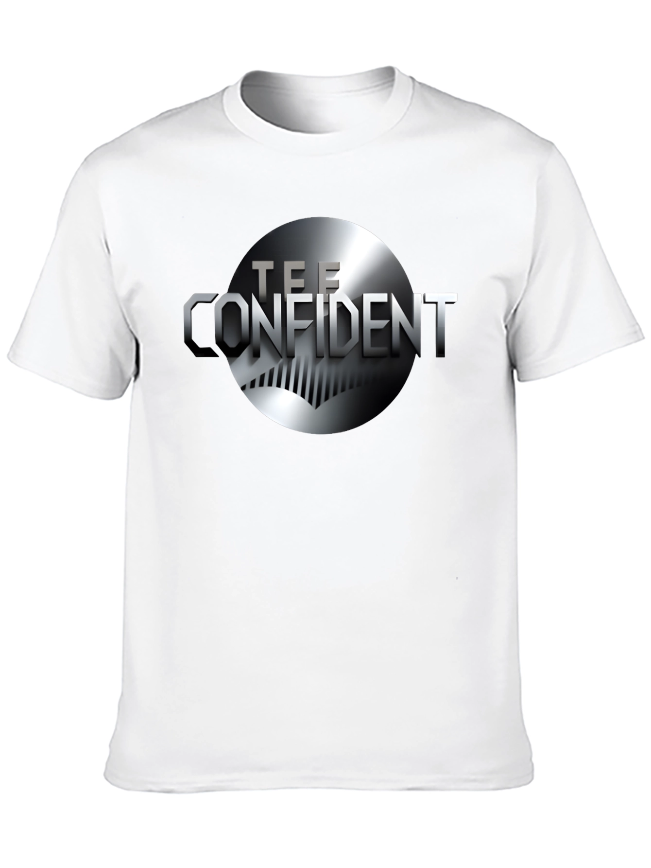 Tee Confident Black Graphic T-Shirt - Modern Design