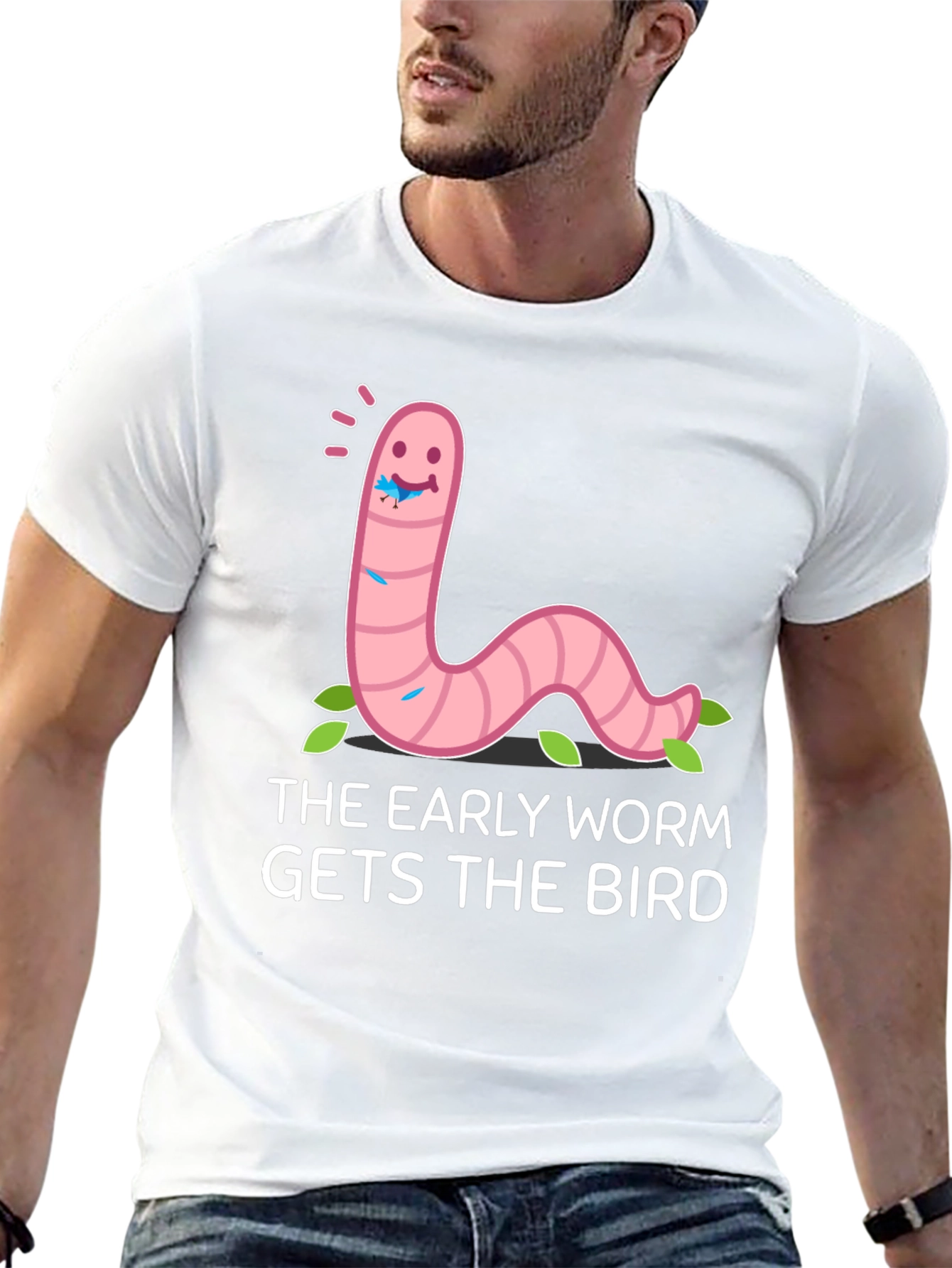 Early Worm Gets the Bird Graphic Tee