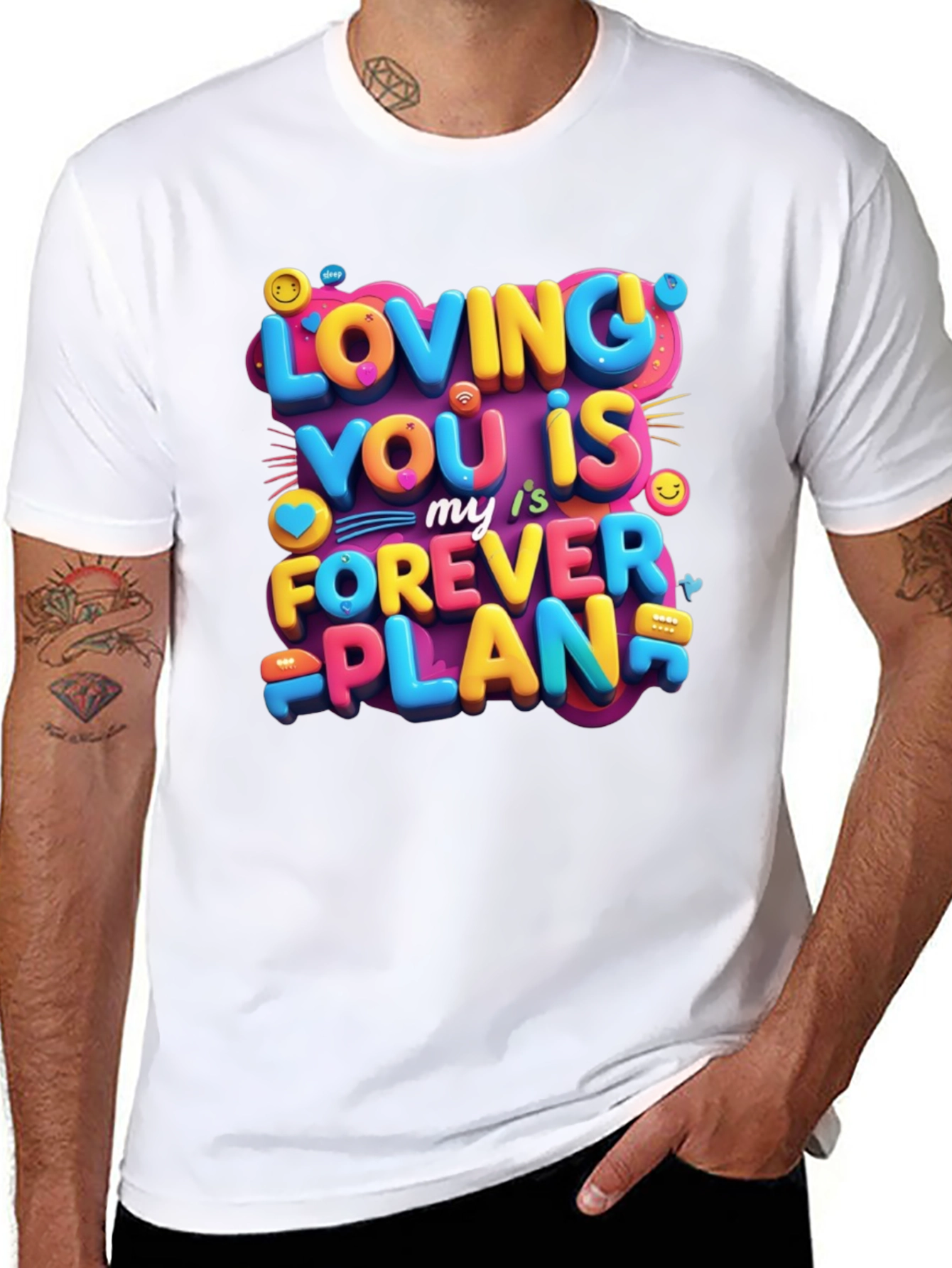 Loving You is My Forever Plan Graphic Tee