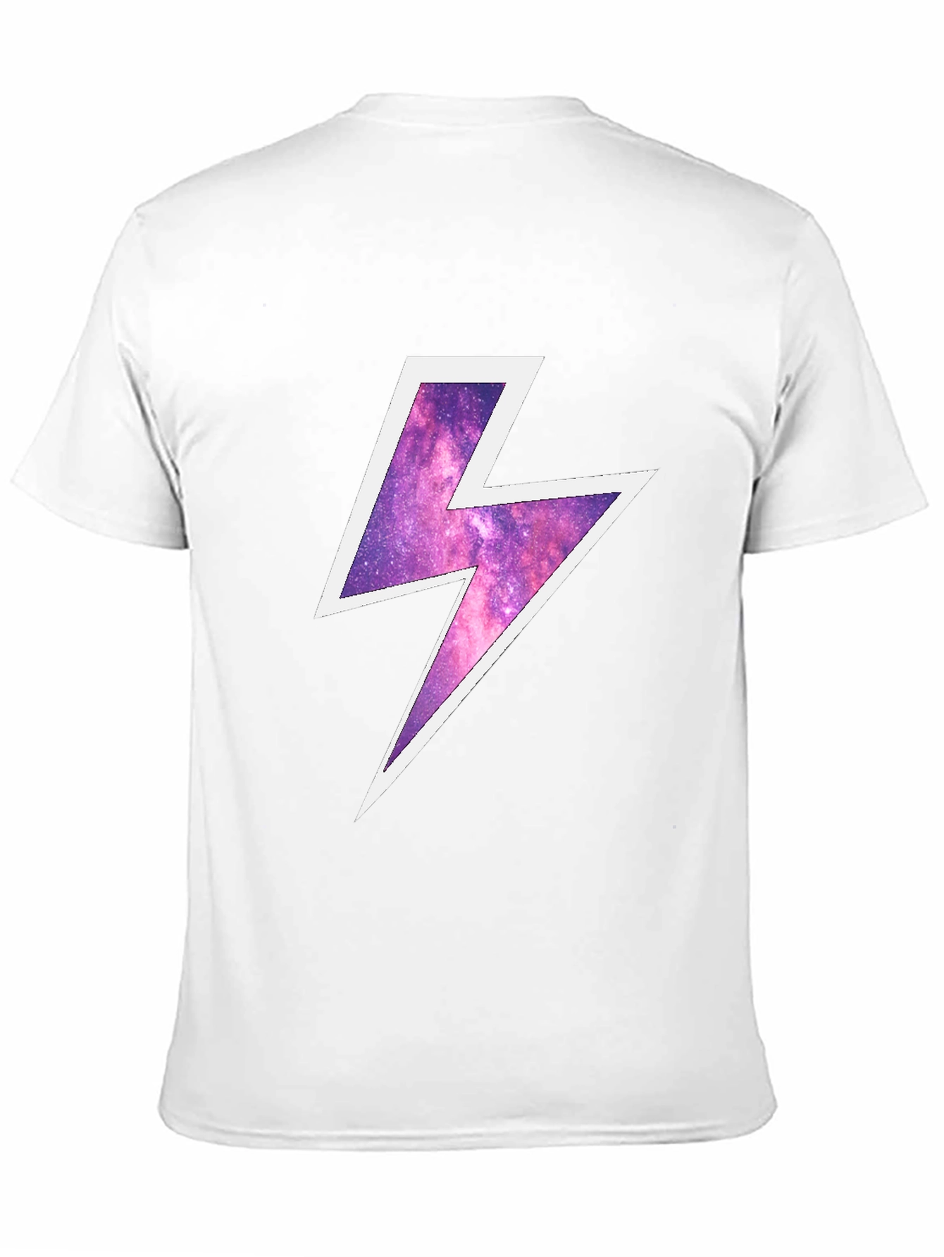 Cosmic Lightning Bolt Black T-Shirt