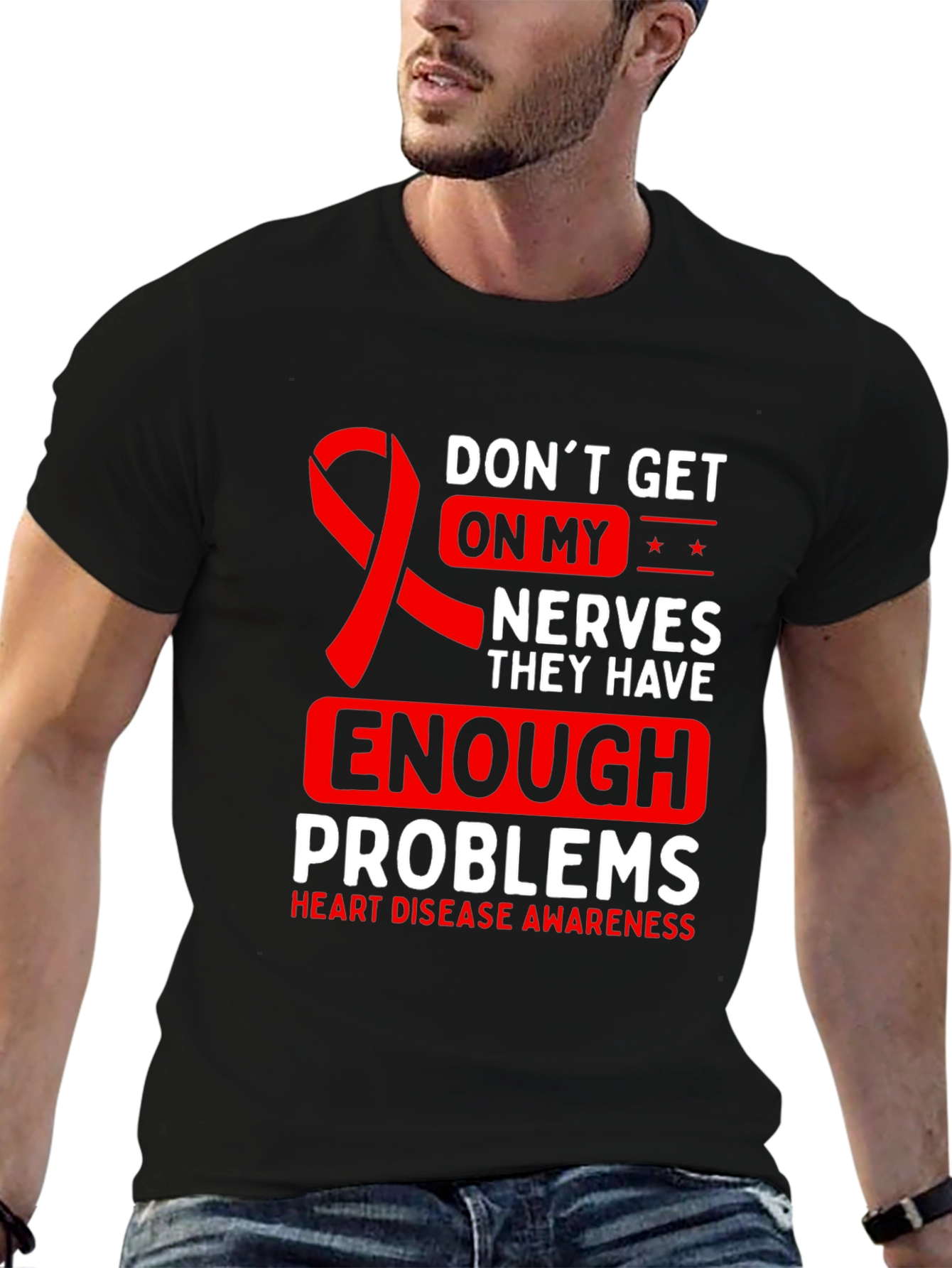 Heart Disease Awareness Graphic Tee