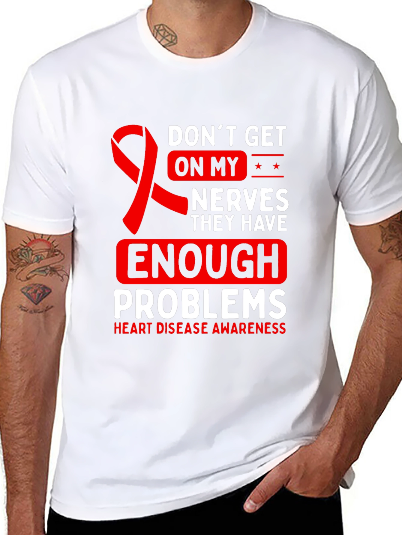 Heart Disease Awareness Graphic Tee