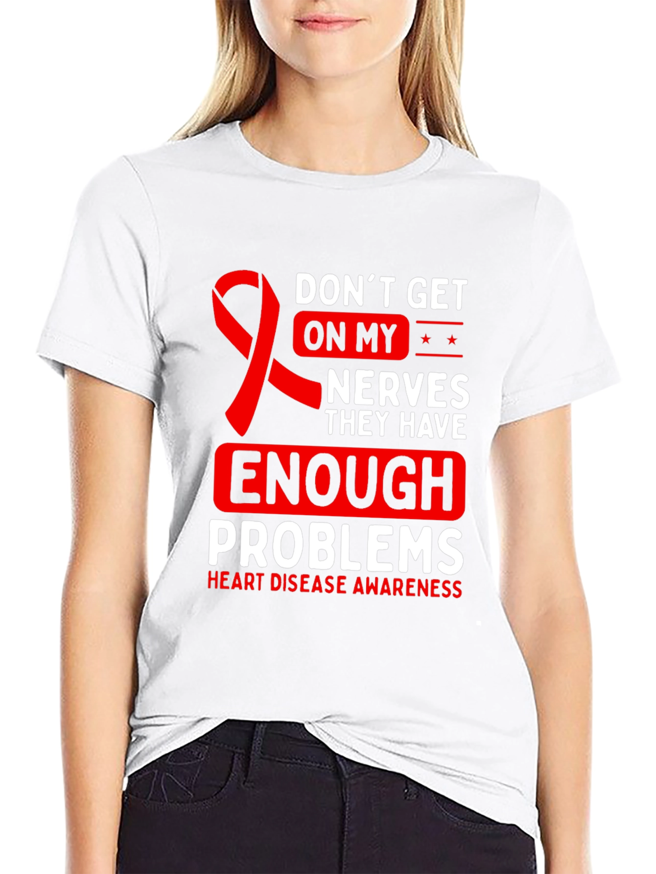 Heart Disease Awareness Graphic Tee