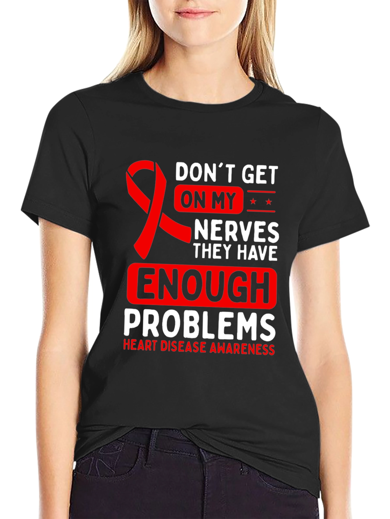 Heart Disease Awareness Graphic Tee