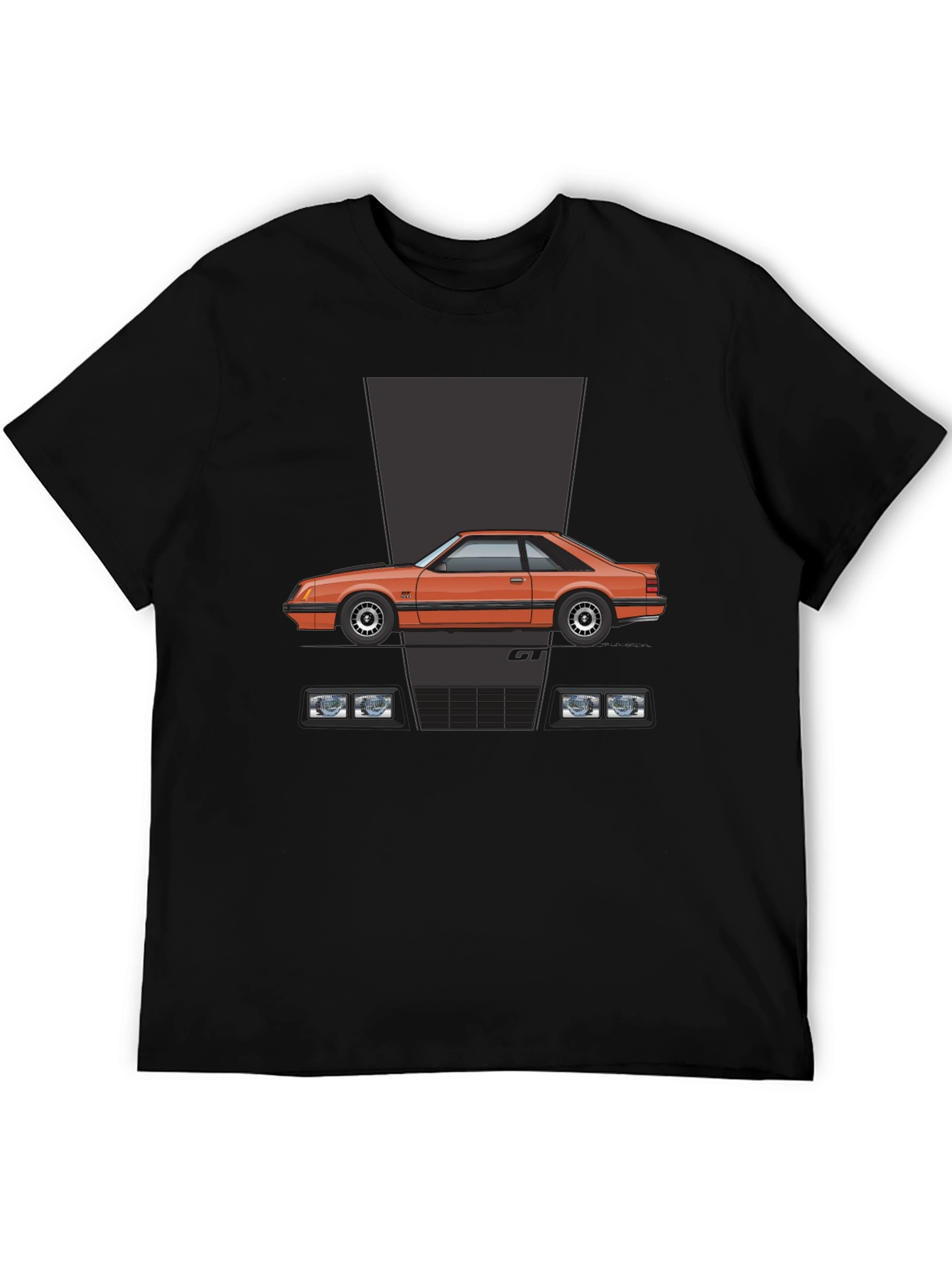 Fox Body Mustang GT T-Shirt - Black