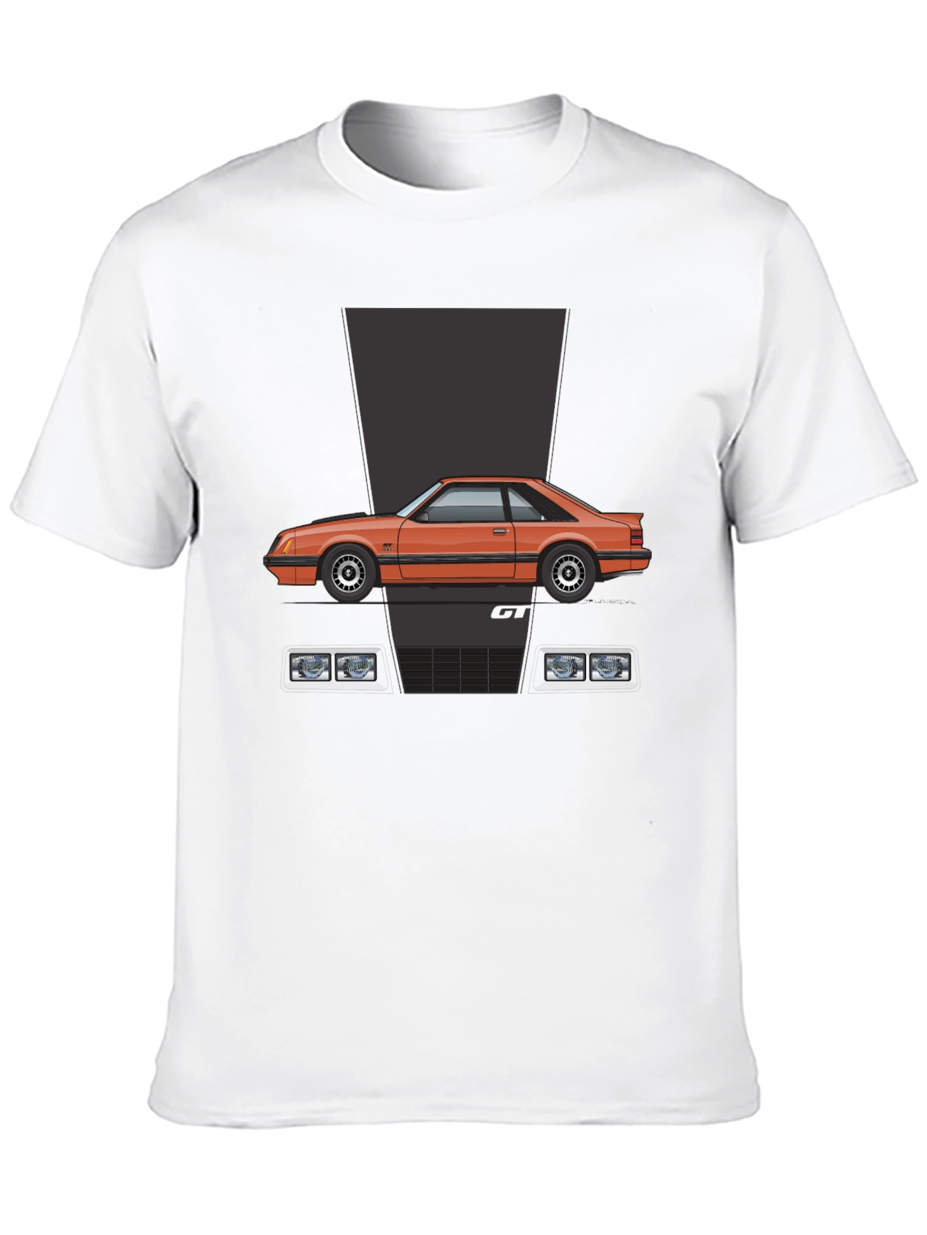 Fox Body Mustang GT T-Shirt - Black