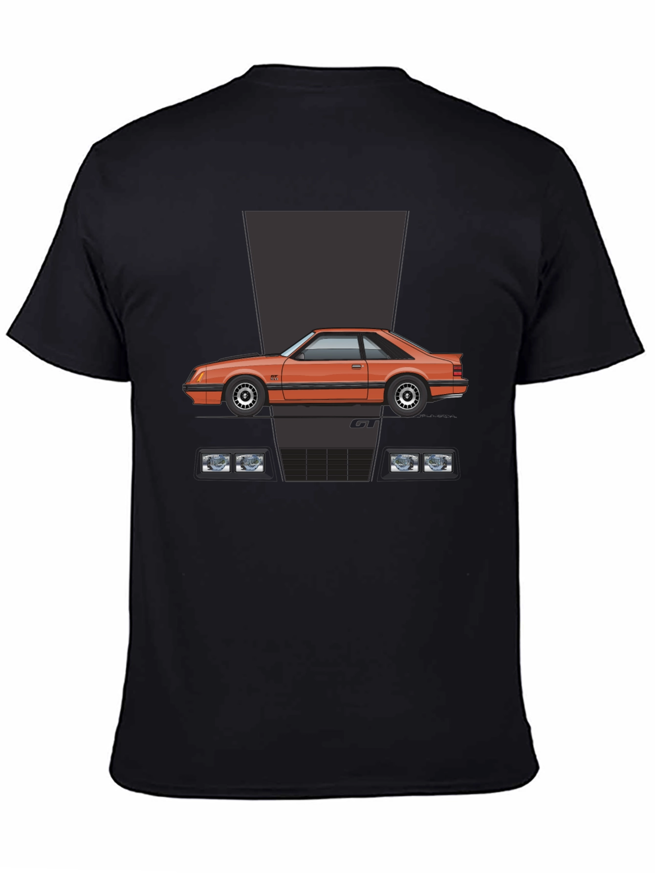 Fox Body Mustang GT T-Shirt - Black