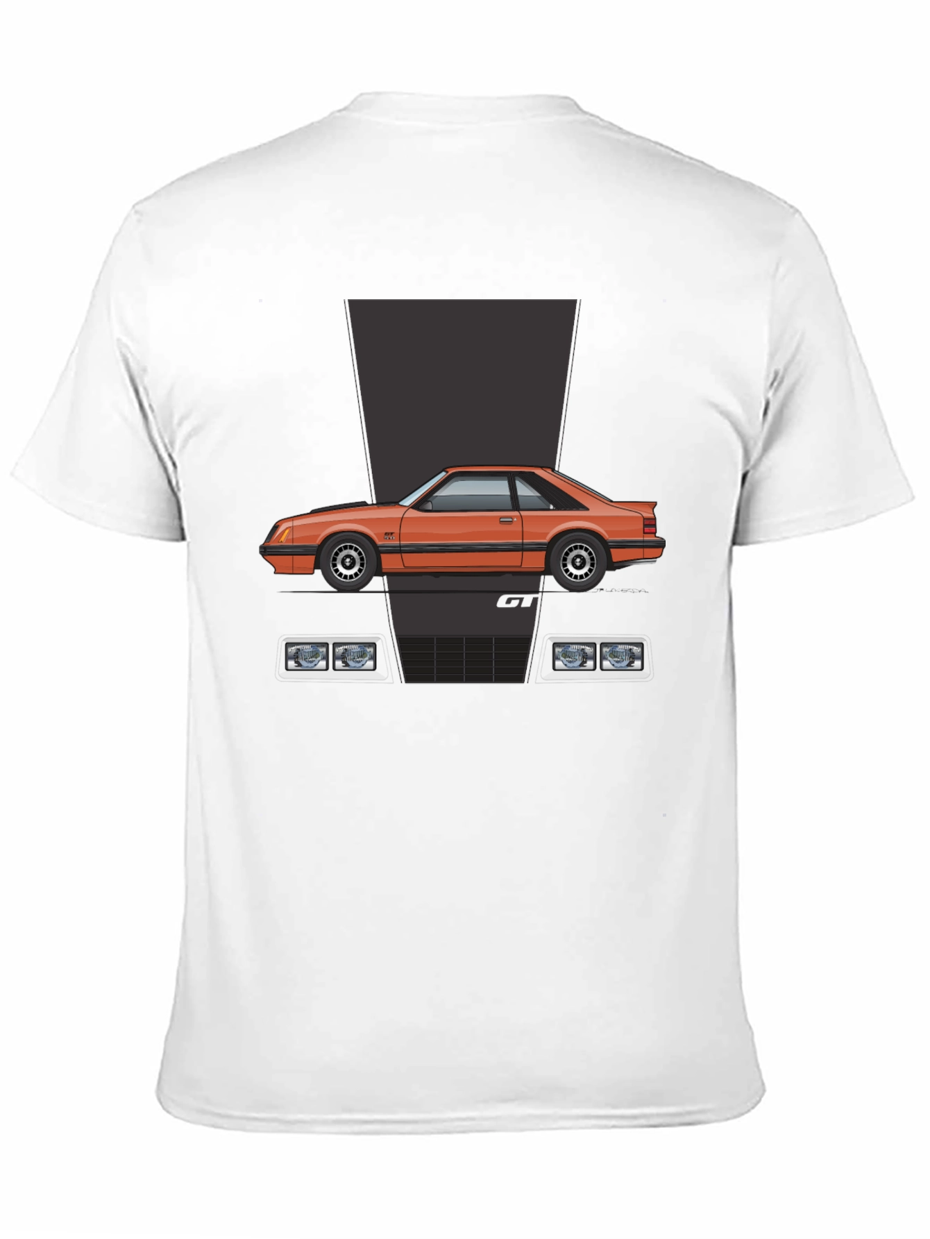 Fox Body Mustang GT T-Shirt - Black